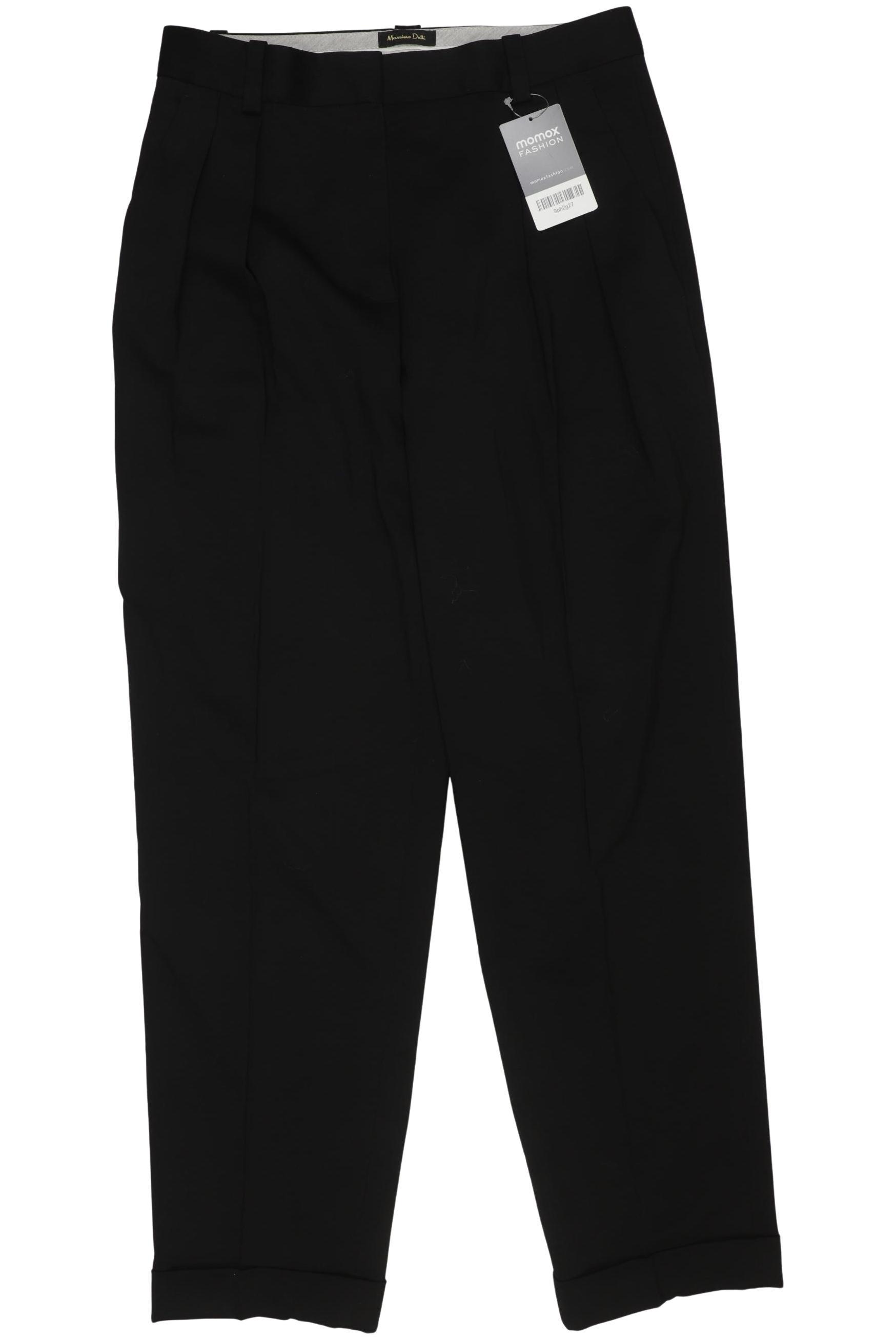 

Massimo Dutti Damen Stoffhose, schwarz, Gr. 38