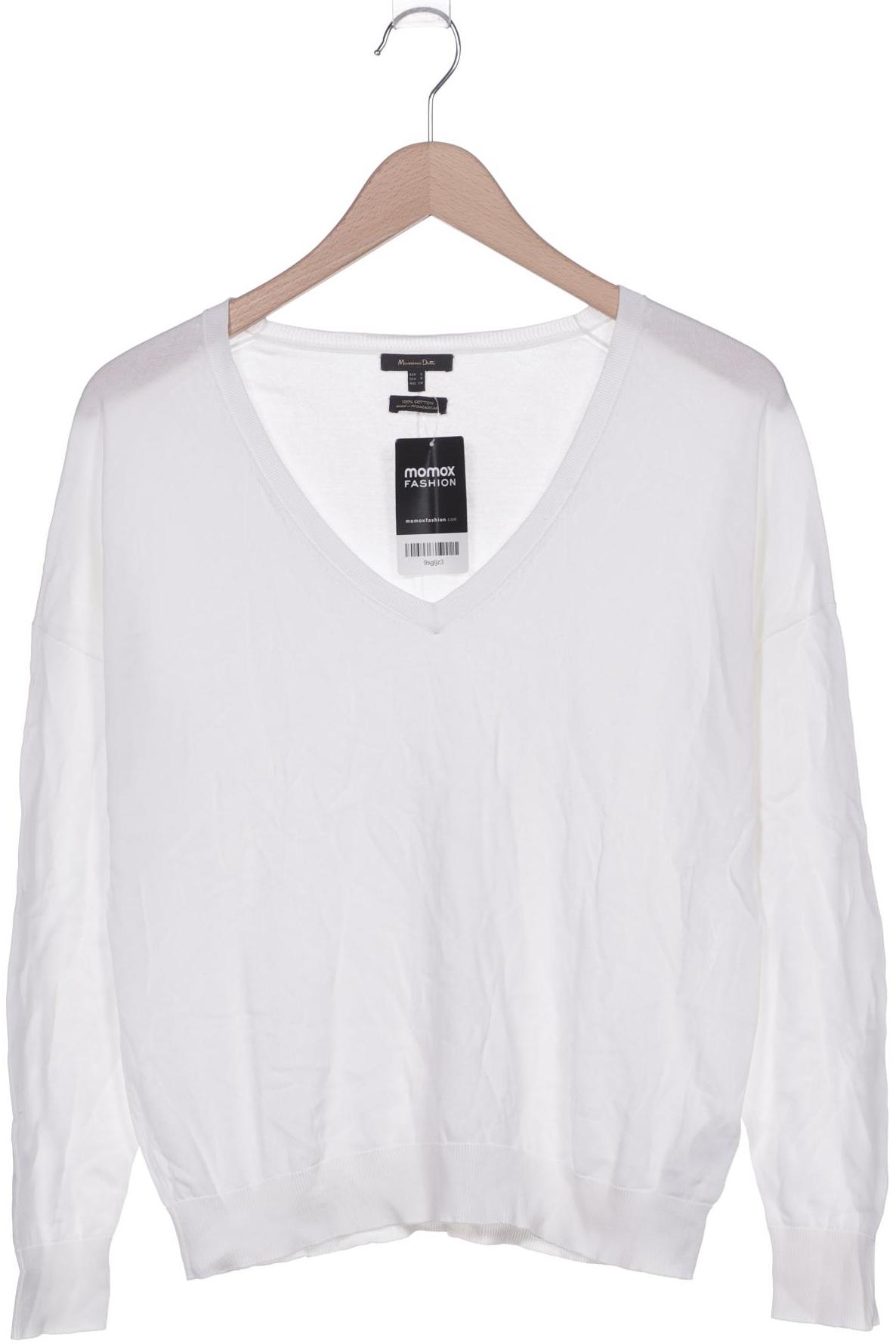 

Massimo Dutti Damen Langarmshirt, weiß, Gr. 36