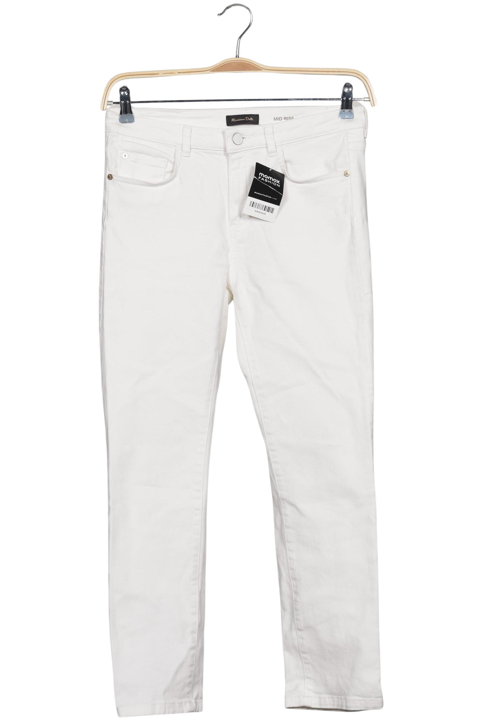 

Massimo Dutti Damen Stoffhose, weiß, Gr. 38