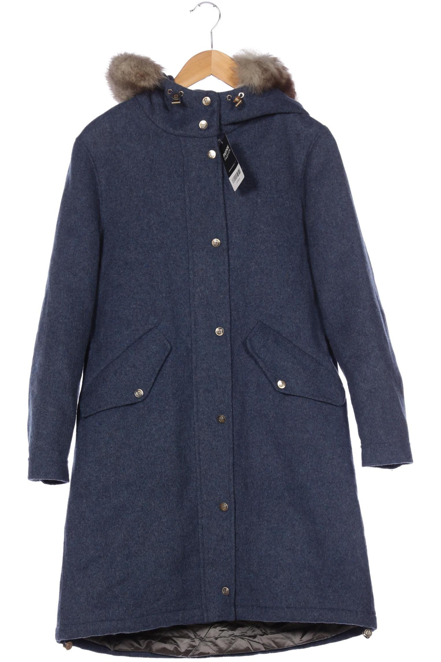 

Massimo Dutti Damen Mantel, blau, Gr. 36