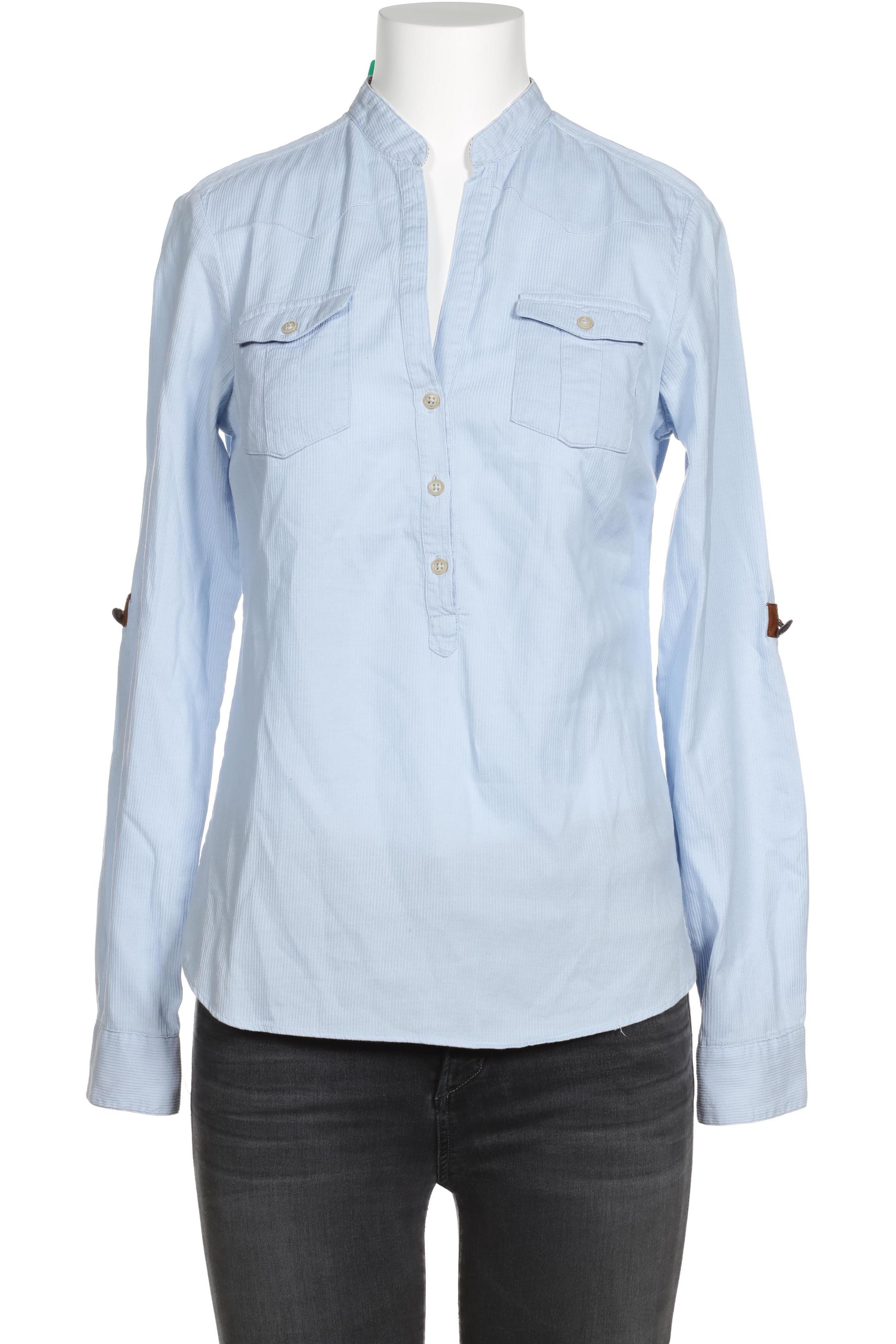 

Massimo Dutti Damen Bluse, blau, Gr. 38