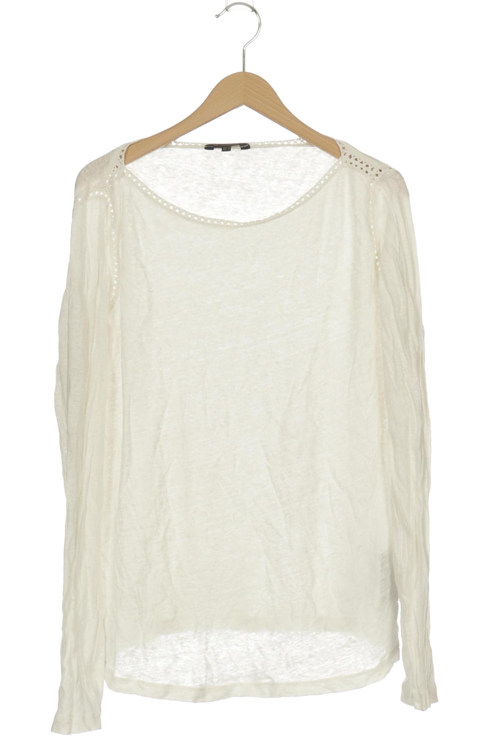 

Massimo Dutti Damen Langarmshirt, weiß, Gr. 38