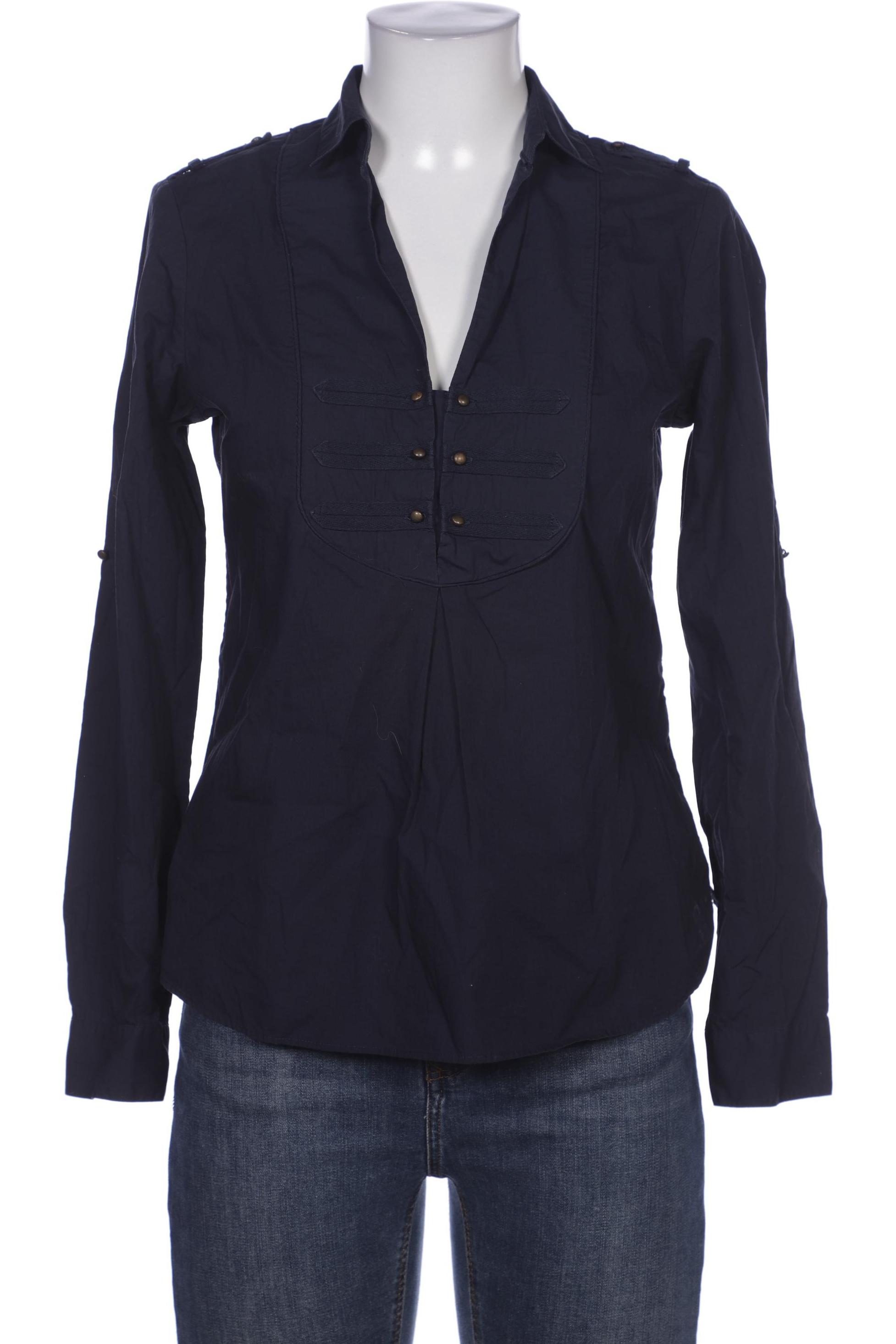 

Massimo Dutti Damen Bluse, marineblau, Gr. 38