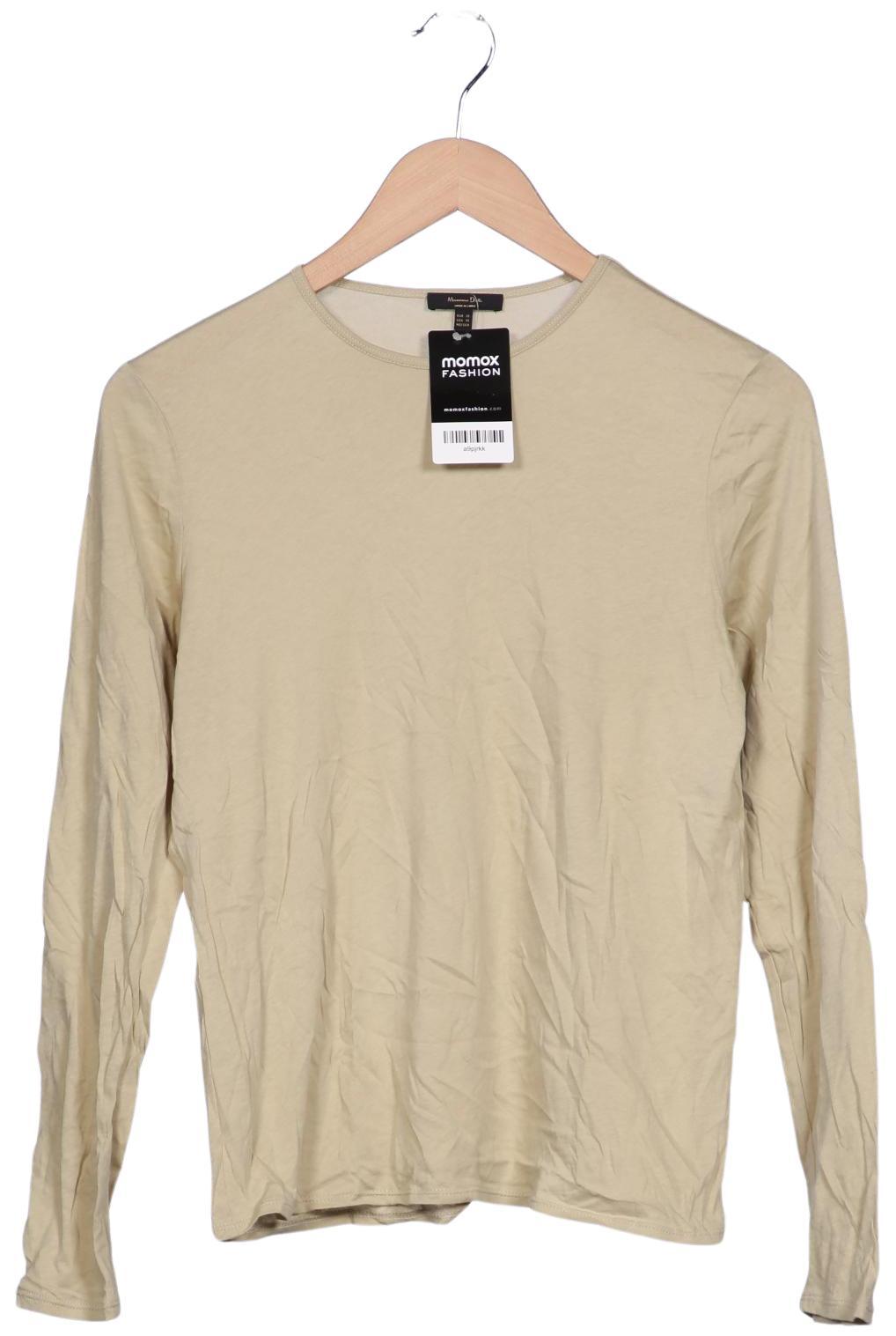 

Massimo Dutti Damen Langarmshirt, beige, Gr. 34