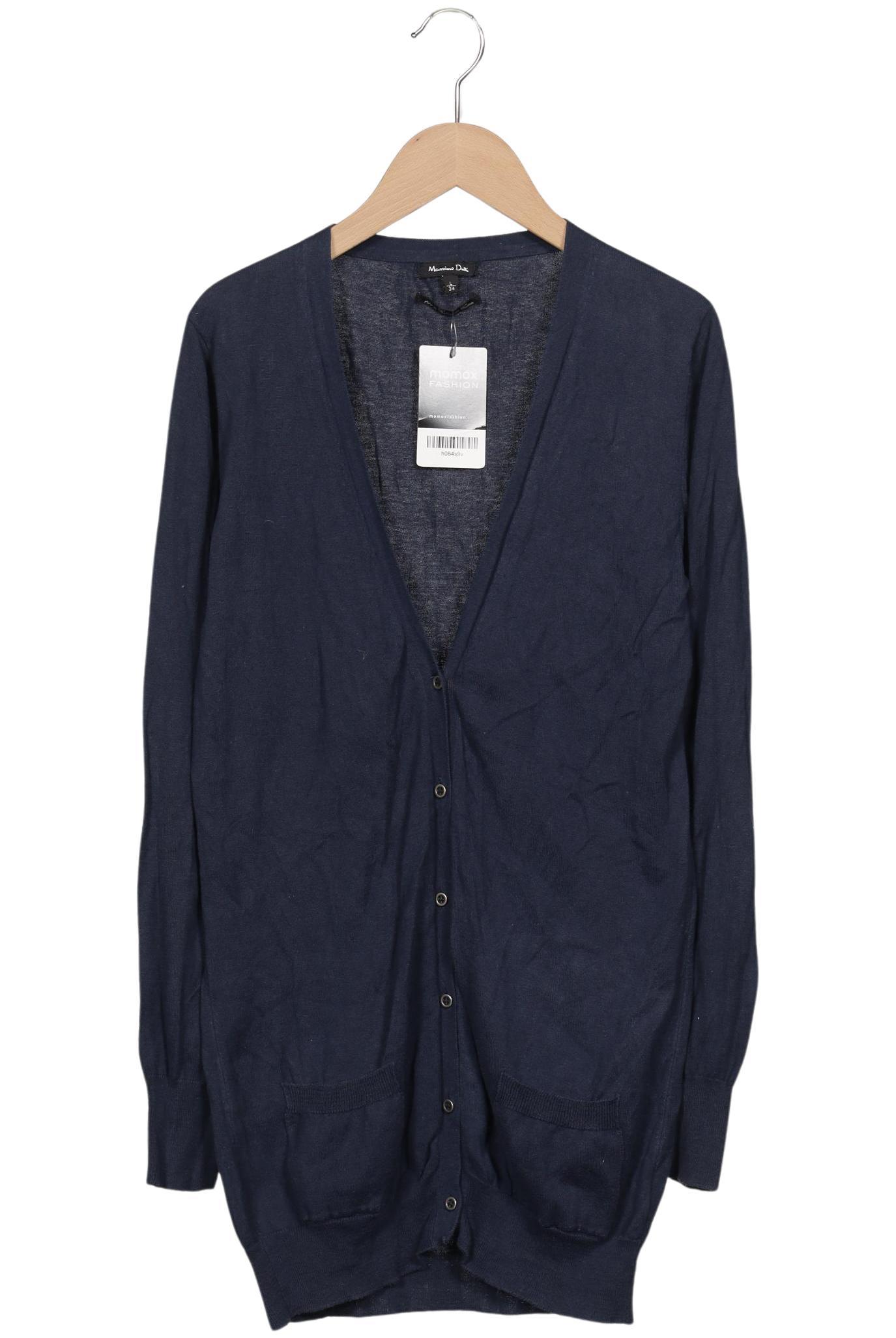 

Massimo Dutti Damen Strickjacke, marineblau, Gr. 42