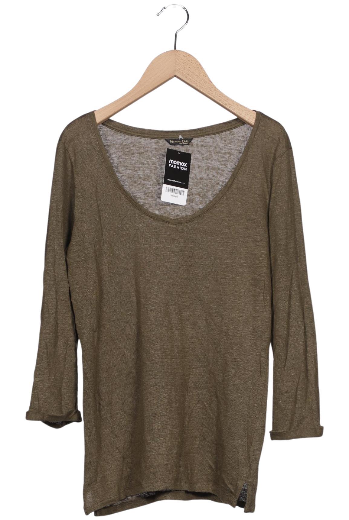 

Massimo Dutti Damen Langarmshirt, grün, Gr. 36