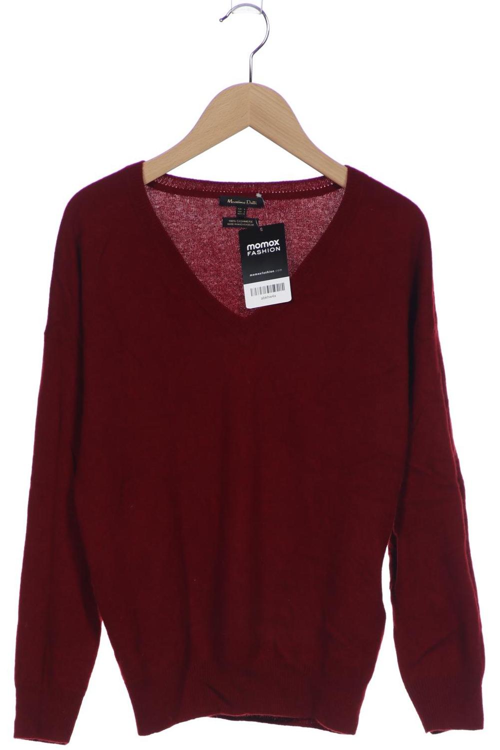 

Massimo Dutti Damen Pullover, bordeaux, Gr. 36