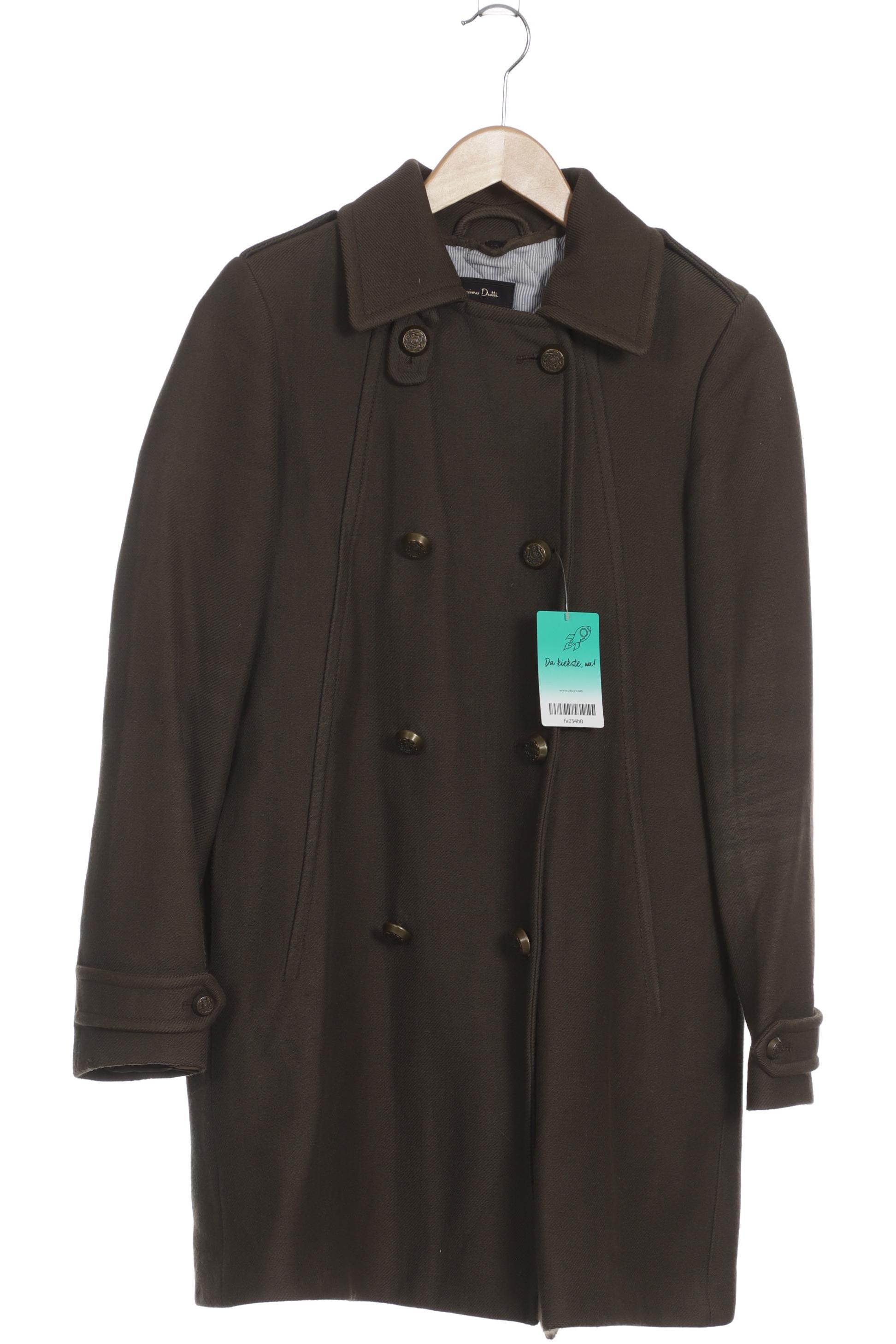 

Massimo Dutti Damen Mantel, grün, Gr. 36