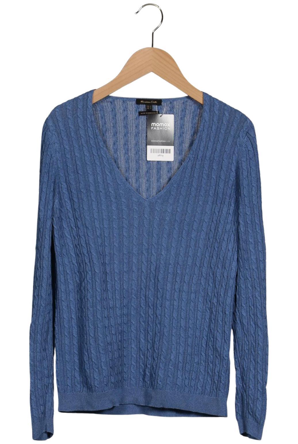 

Massimo Dutti Damen Pullover, blau, Gr. 38