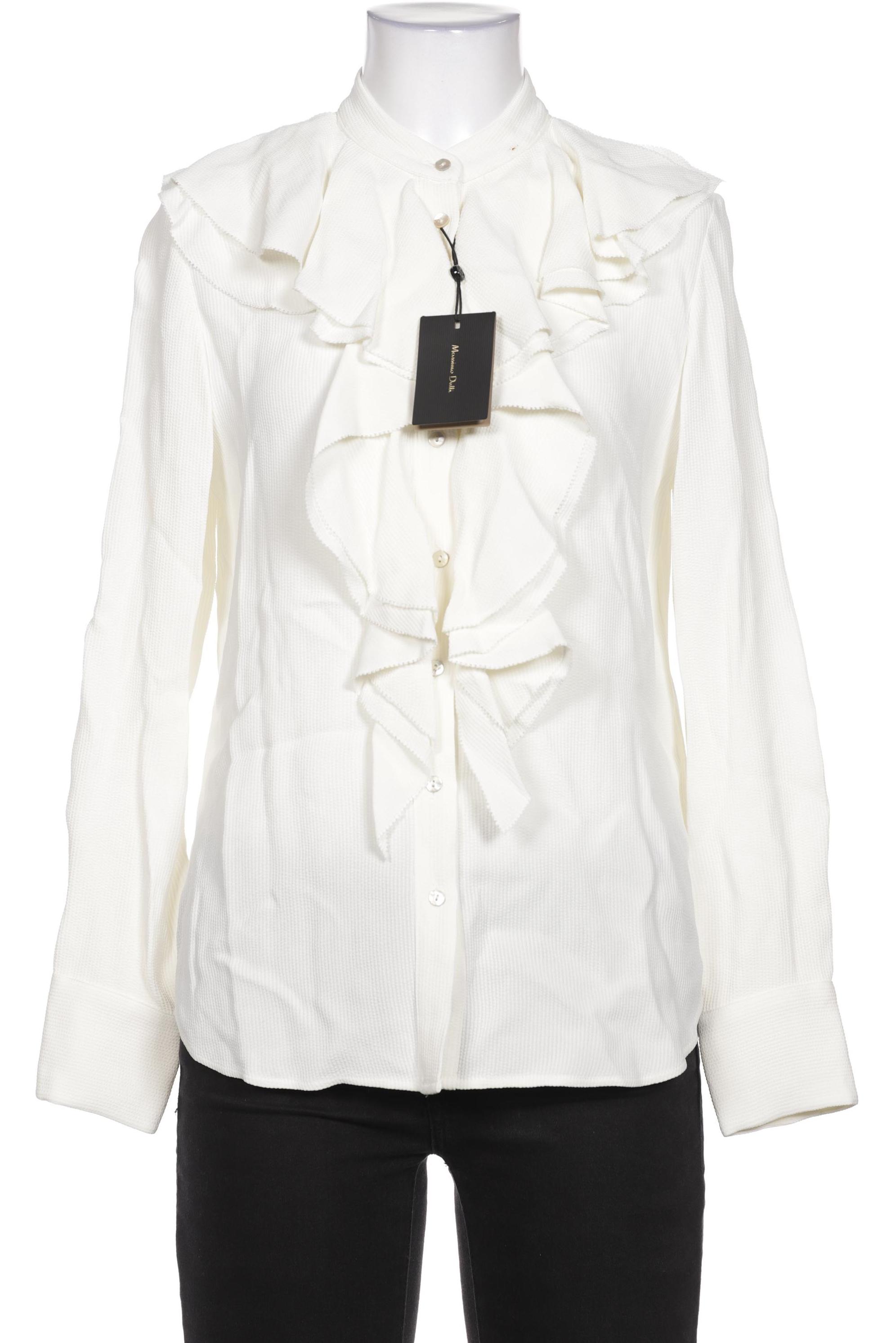 

Massimo Dutti Damen Bluse, cremeweiß, Gr. 36