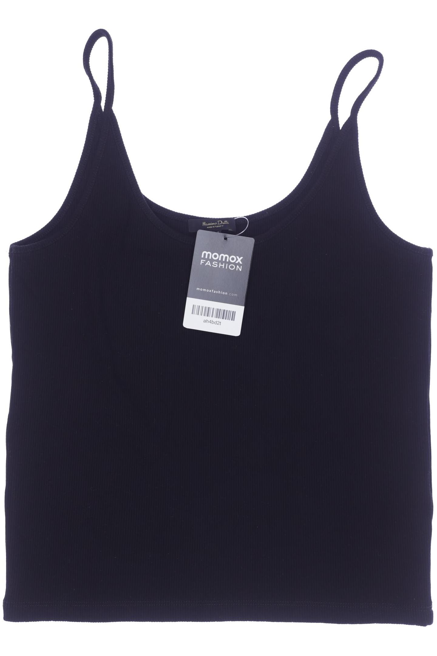 

Massimo Dutti Damen Top, schwarz, Gr. 38