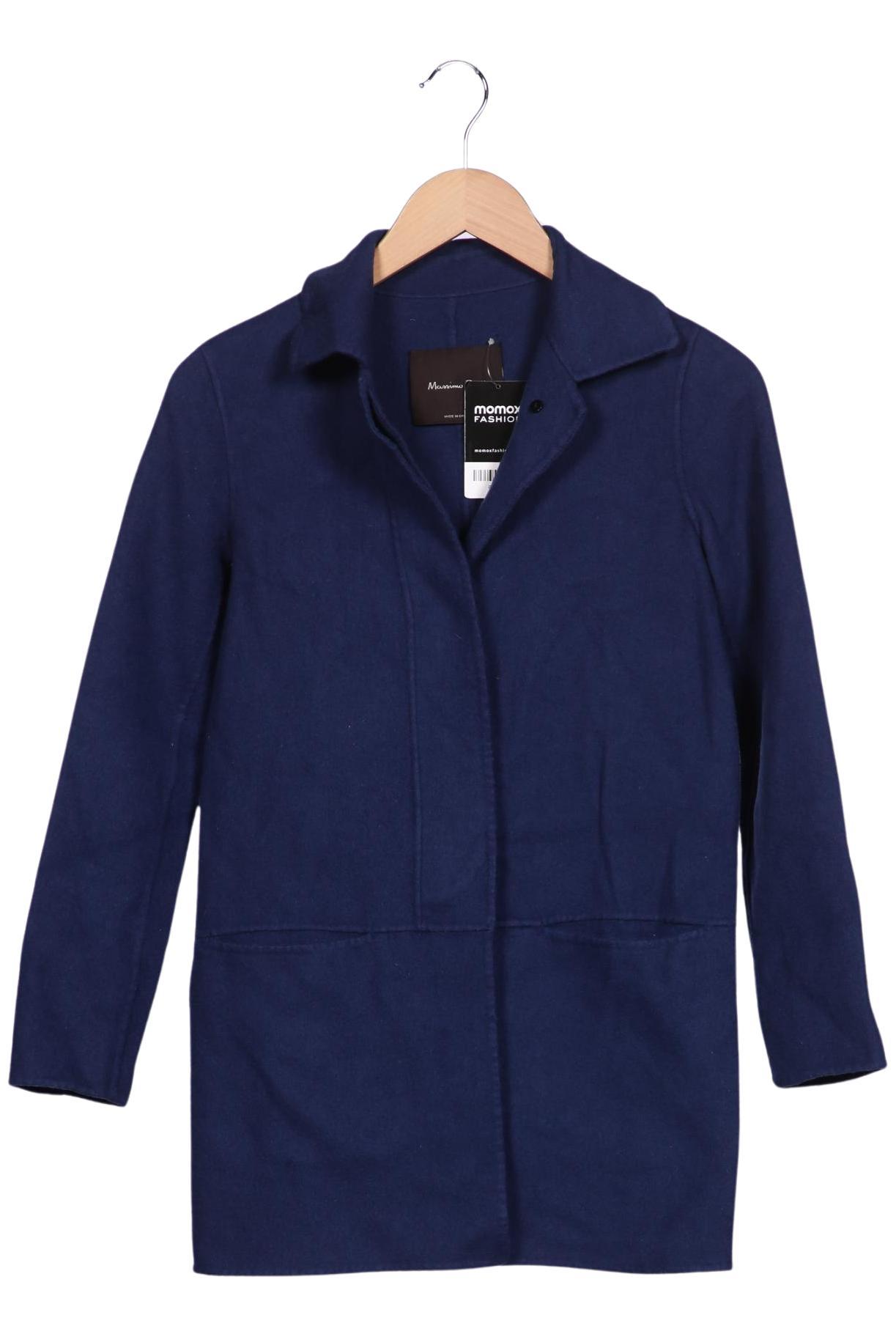 

Massimo Dutti Damen Mantel, marineblau, Gr. 34