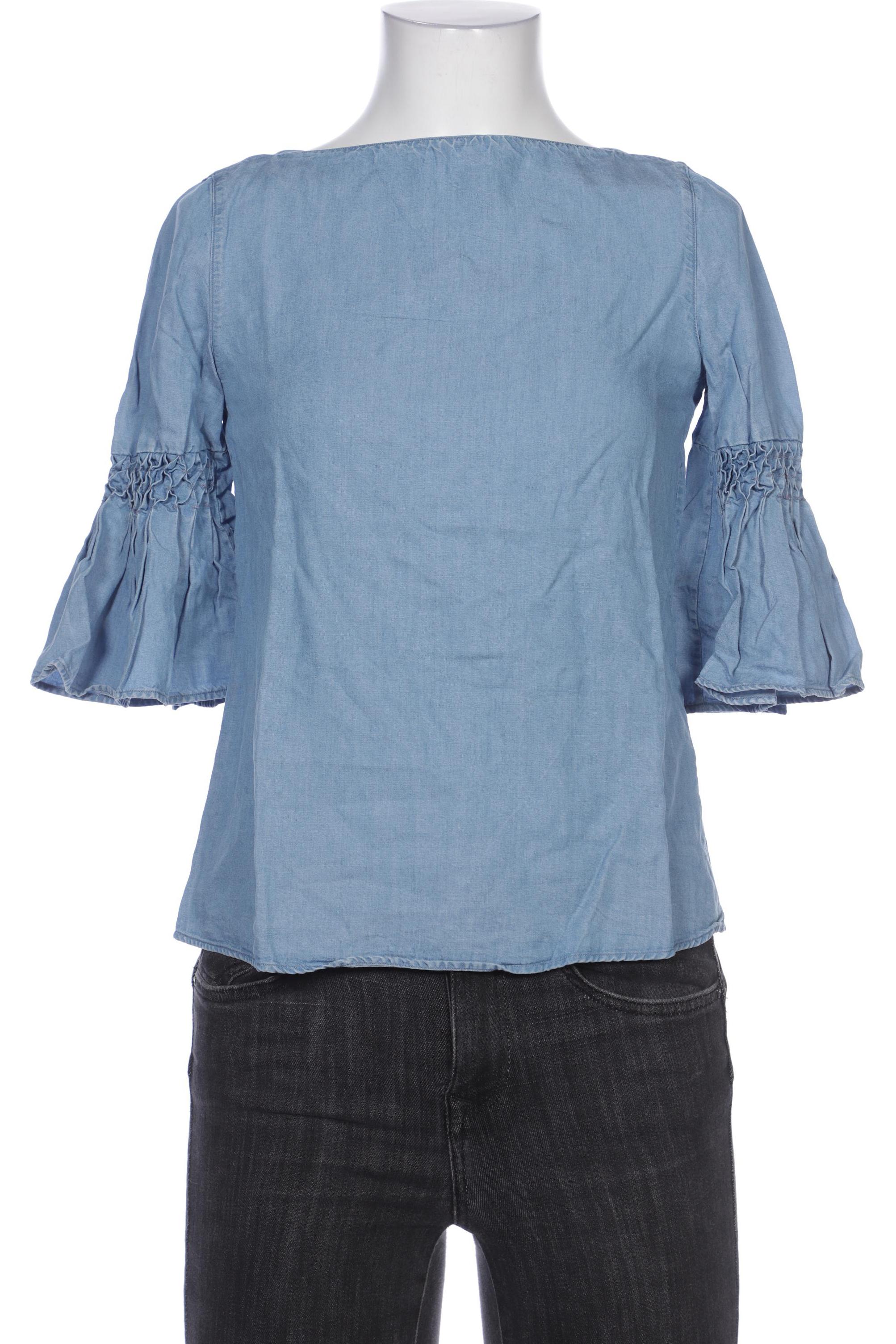 

Massimo Dutti Damen Bluse, blau, Gr. 34