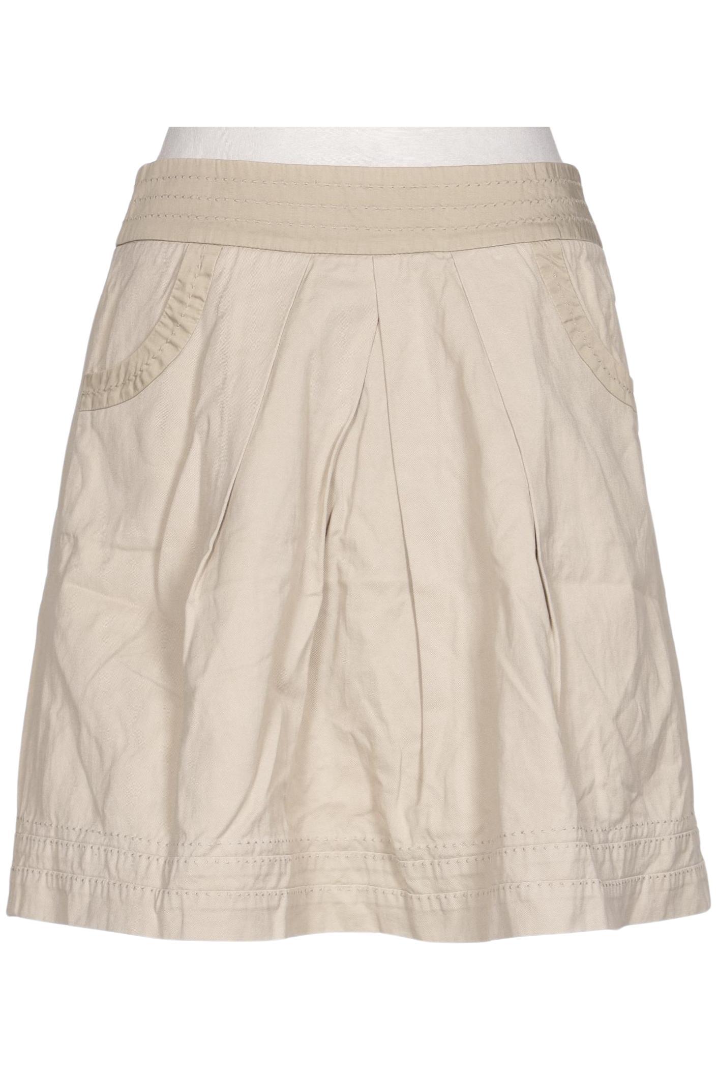 

Massimo Dutti Damen Rock, beige, Gr. 36