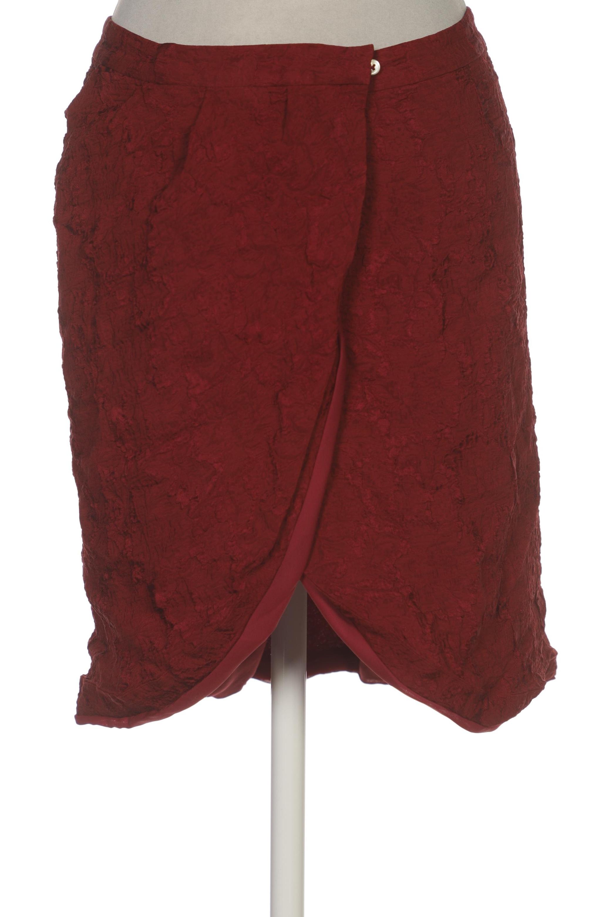 

Massimo Dutti Damen Rock, bordeaux, Gr. 38