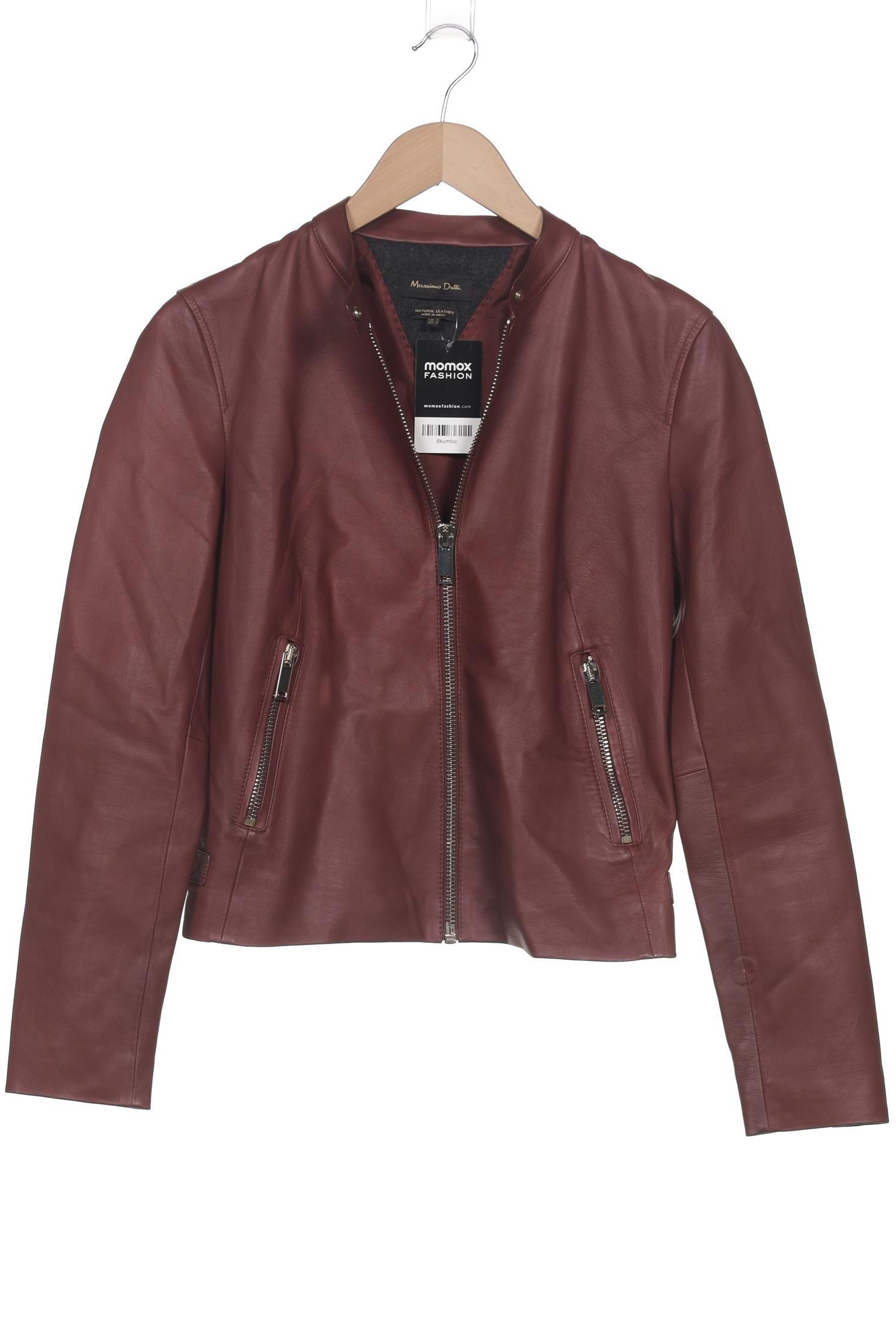 

Massimo Dutti Damen Jacke, bordeaux, Gr. 36