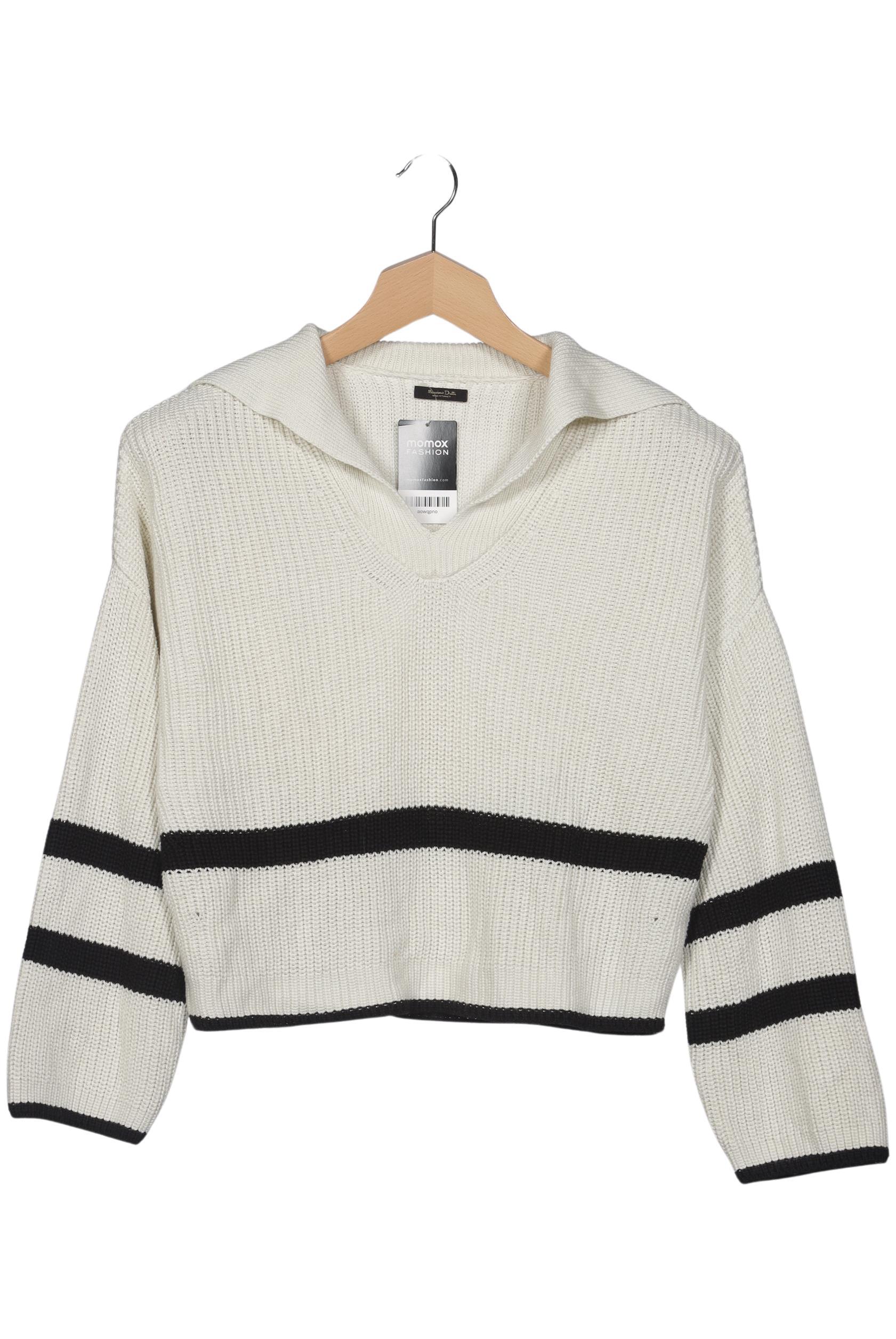 

Massimo Dutti Damen Pullover, weiß, Gr. 38
