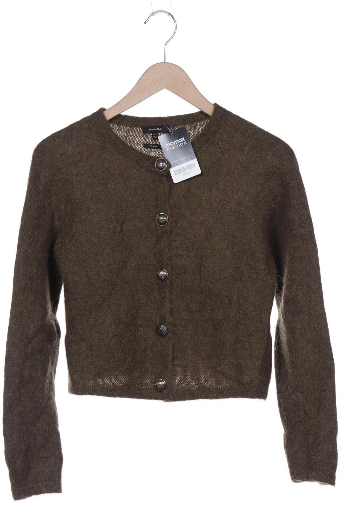 

Massimo Dutti Damen Strickjacke, grün, Gr. 34
