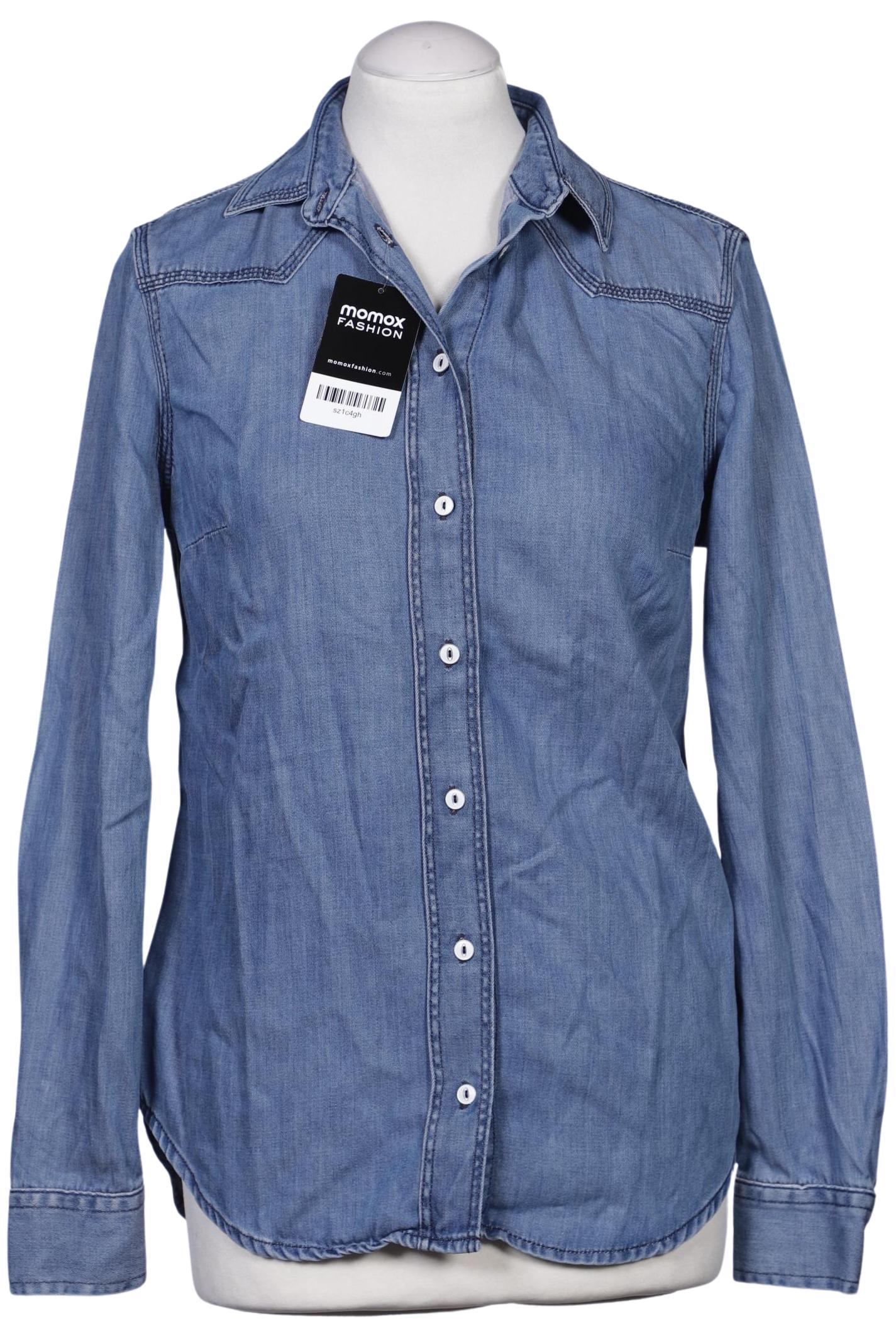 

Massimo Dutti Damen Bluse, blau, Gr. 38