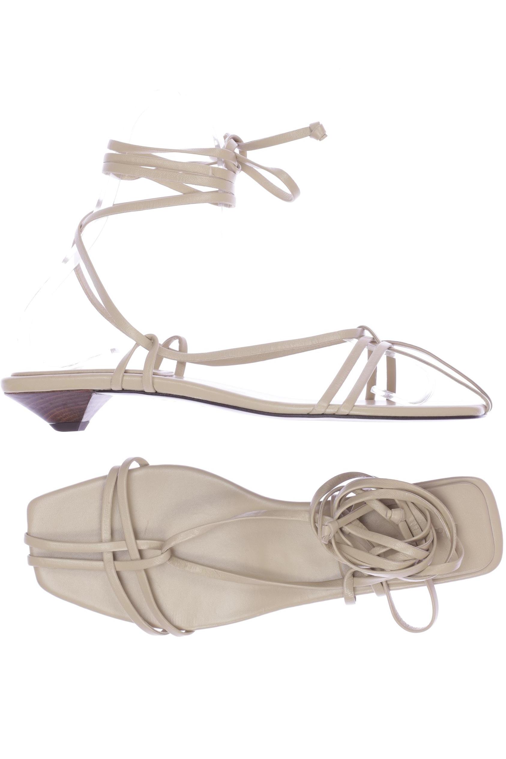 

Massimo Dutti Damen Sandale, beige, Gr. 40