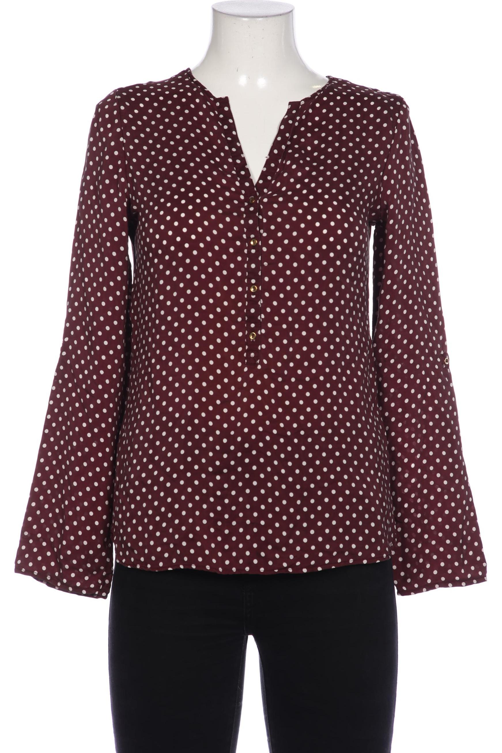 

Massimo Dutti Damen Bluse, bordeaux, Gr. 38