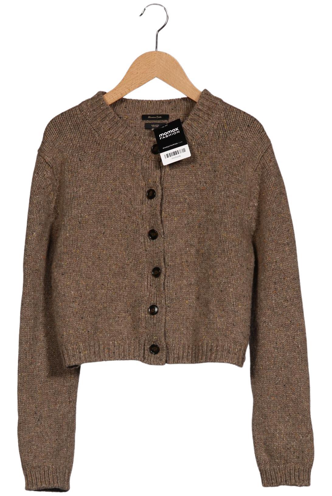 

Massimo Dutti Damen Strickjacke, braun, Gr. 36
