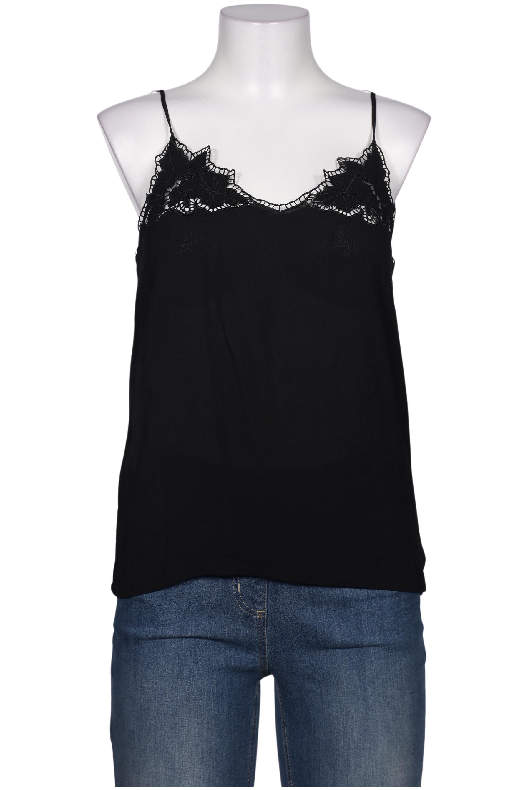 

Massimo Dutti Damen Top, schwarz, Gr. 38