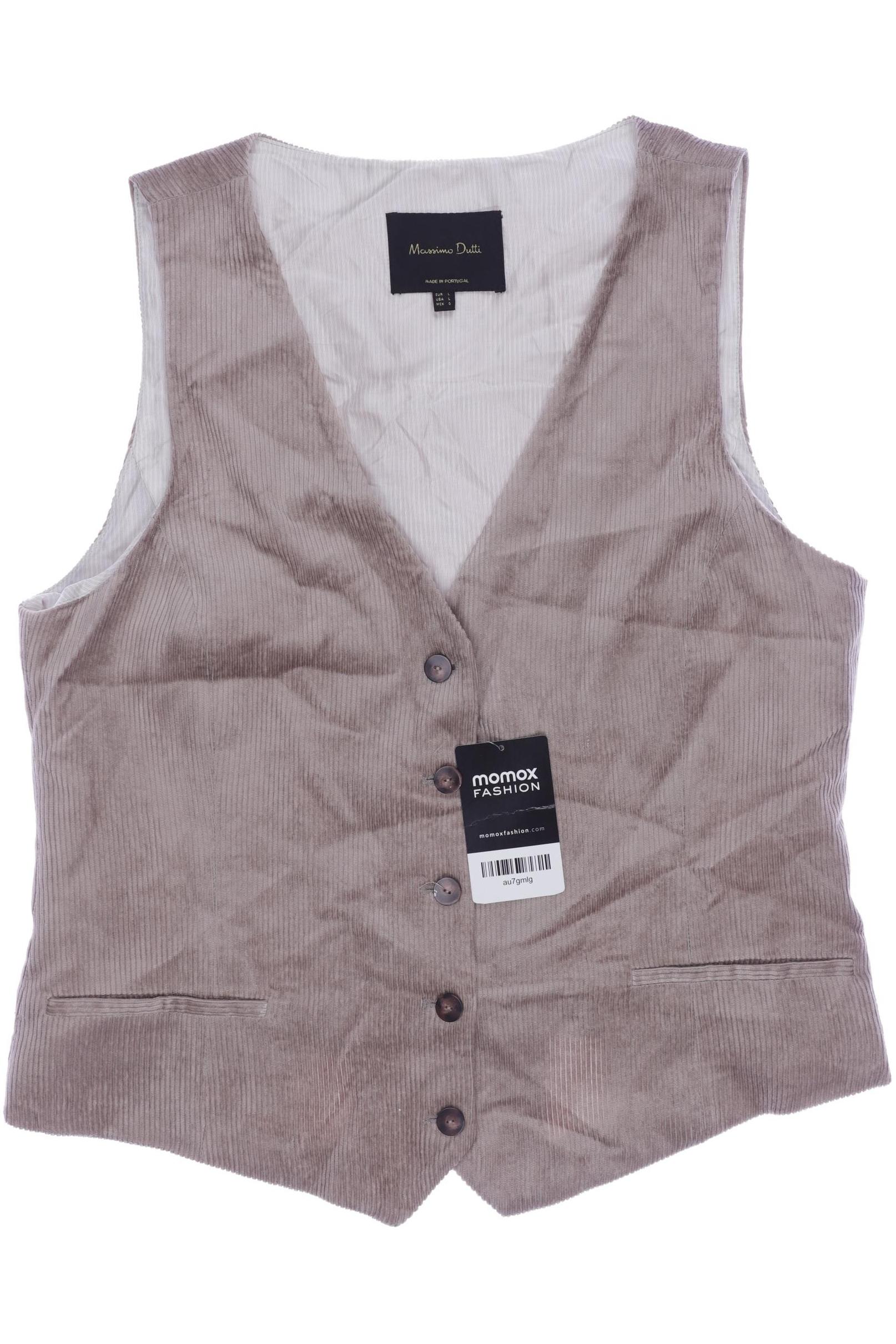 

Massimo Dutti Damen Weste, beige, Gr. 42