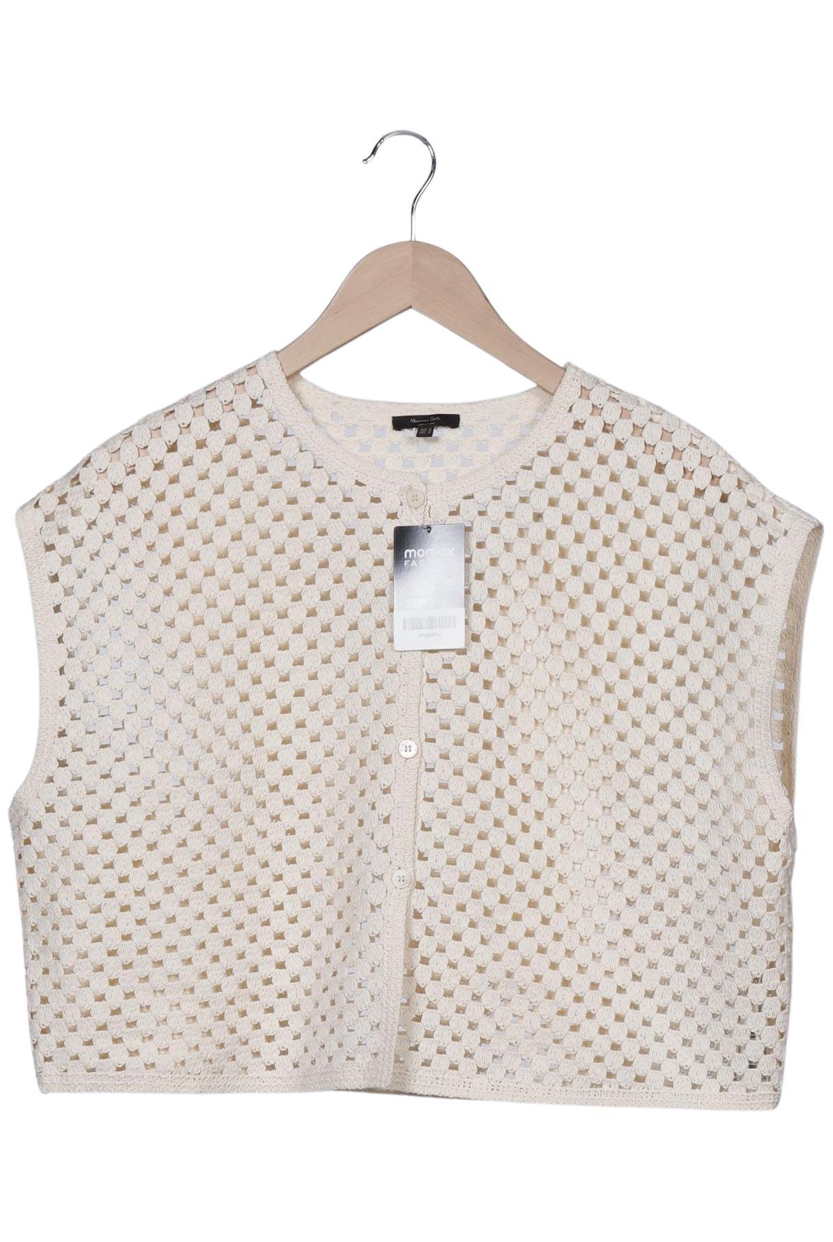 

Massimo Dutti Damen Strickjacke, cremeweiß, Gr. 38