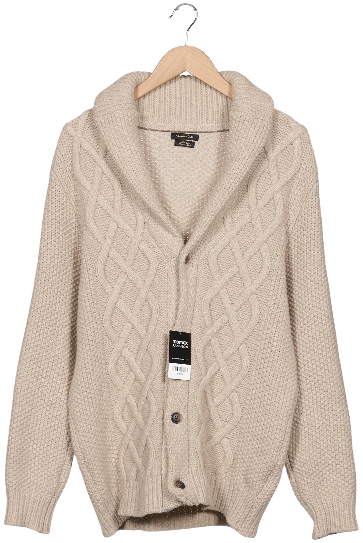 

Massimo Dutti Damen Strickjacke, beige, Gr. 44