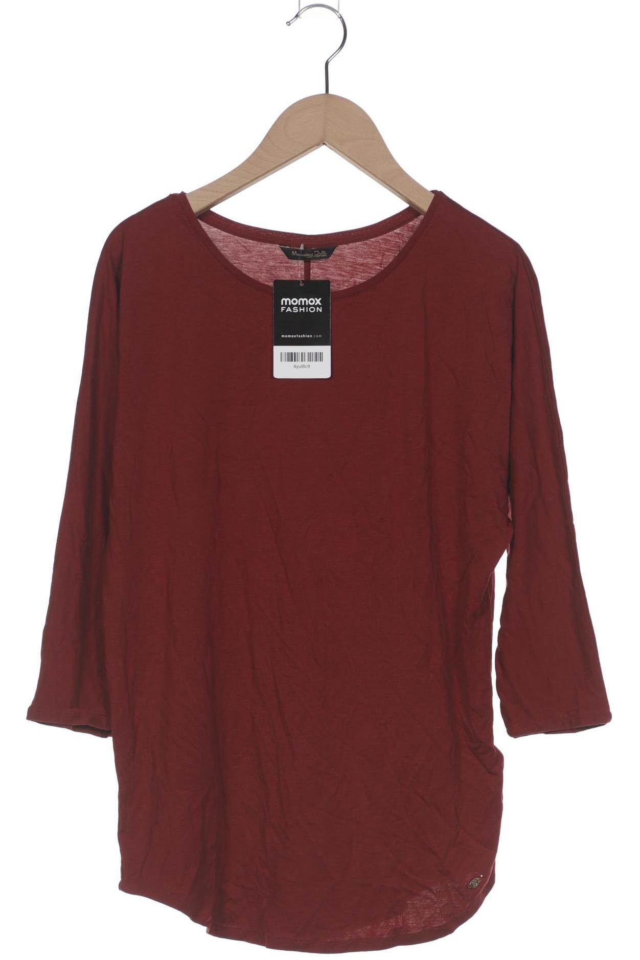 

Massimo Dutti Damen Langarmshirt, bordeaux, Gr. 38