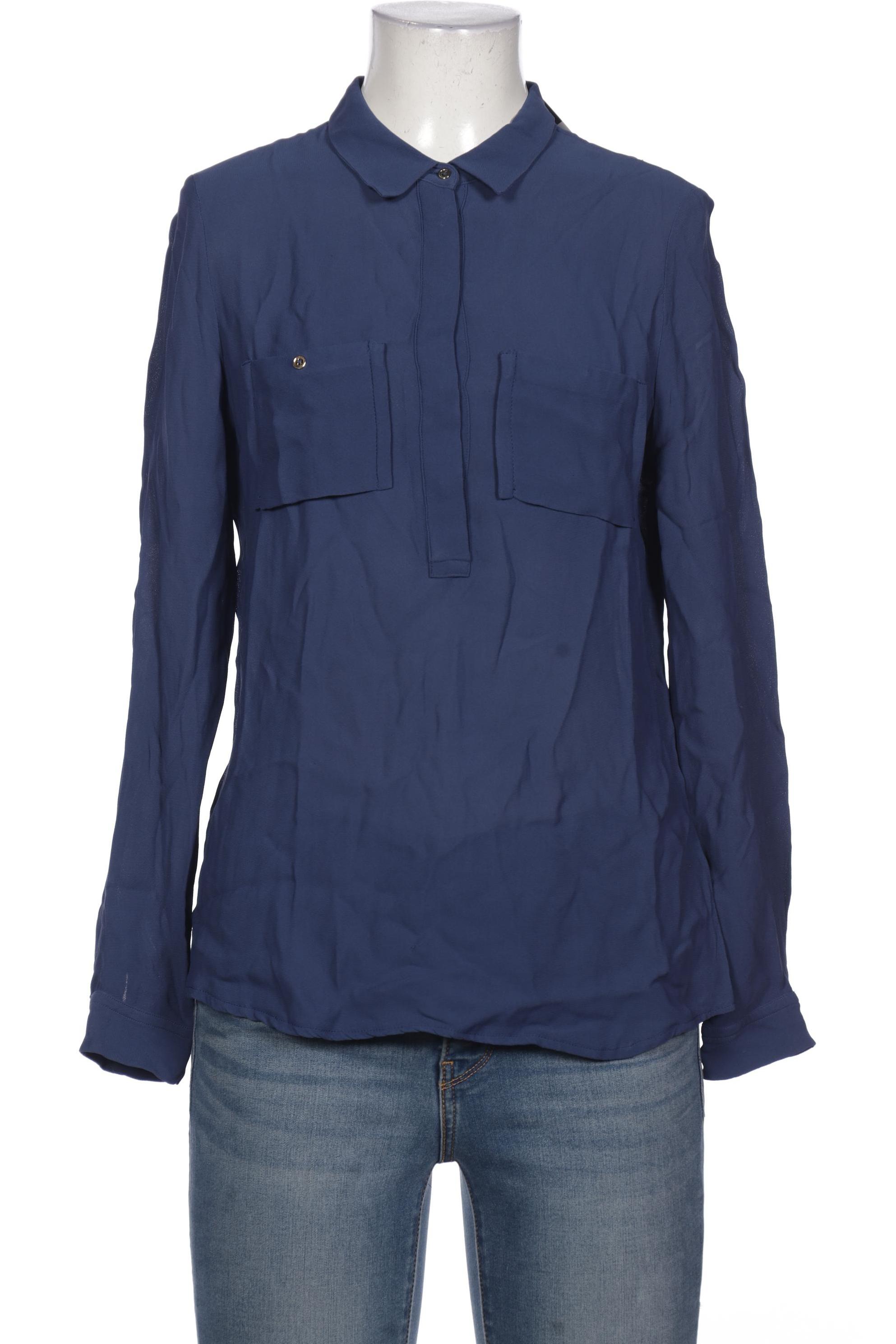 

Massimo Dutti Damen Bluse, marineblau, Gr. 36