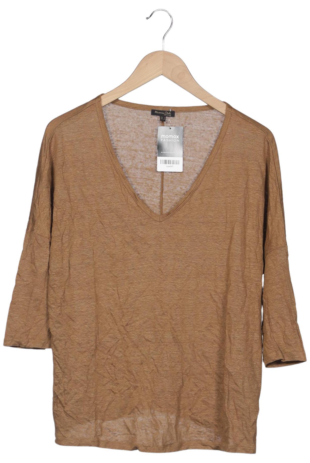 

Massimo Dutti Damen Langarmshirt, braun, Gr. 36