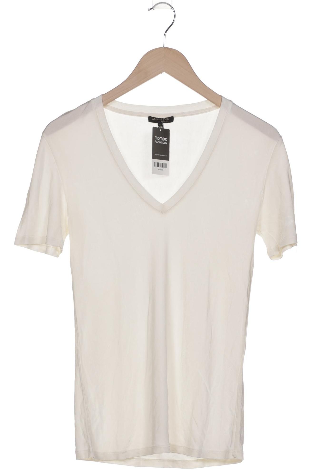 

Massimo Dutti Damen T-Shirt, cremeweiß, Gr. 36