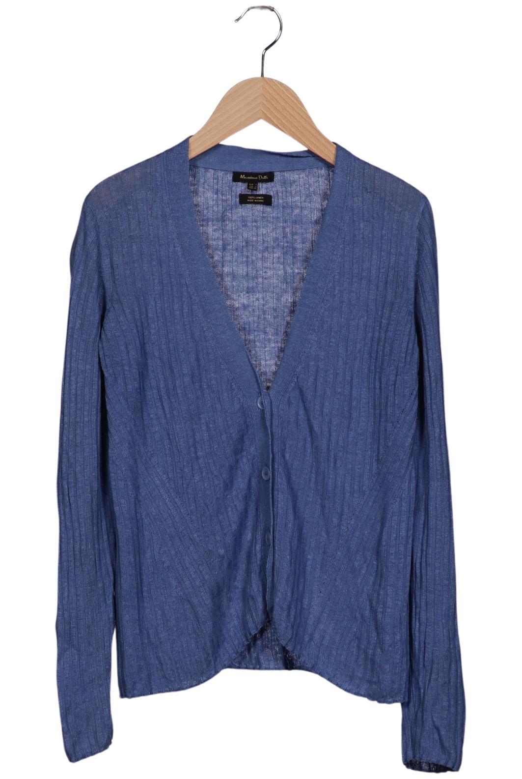 

Massimo Dutti Damen Strickjacke, blau, Gr. 36