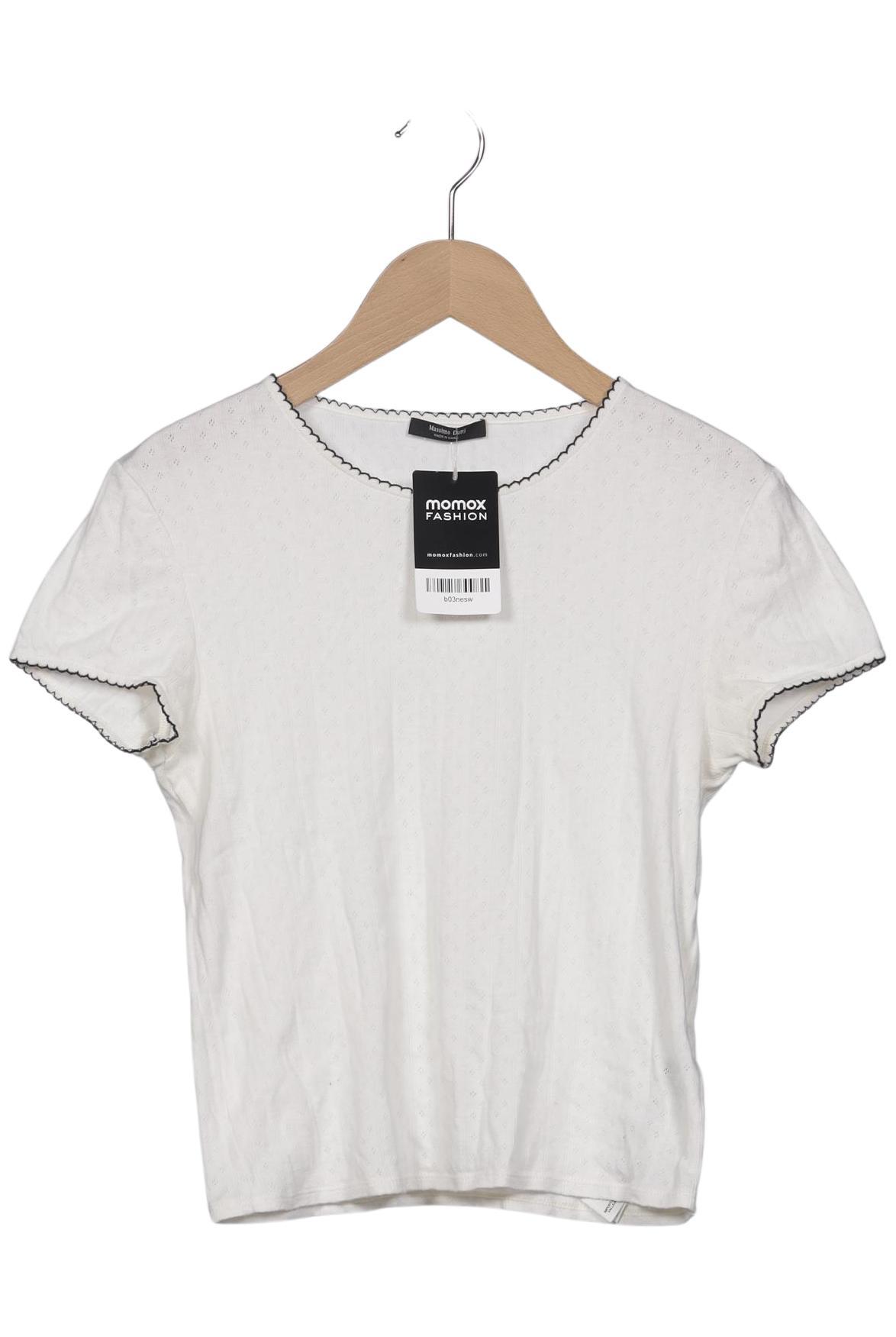 

Massimo Dutti Damen T-Shirt, cremeweiß, Gr. 36