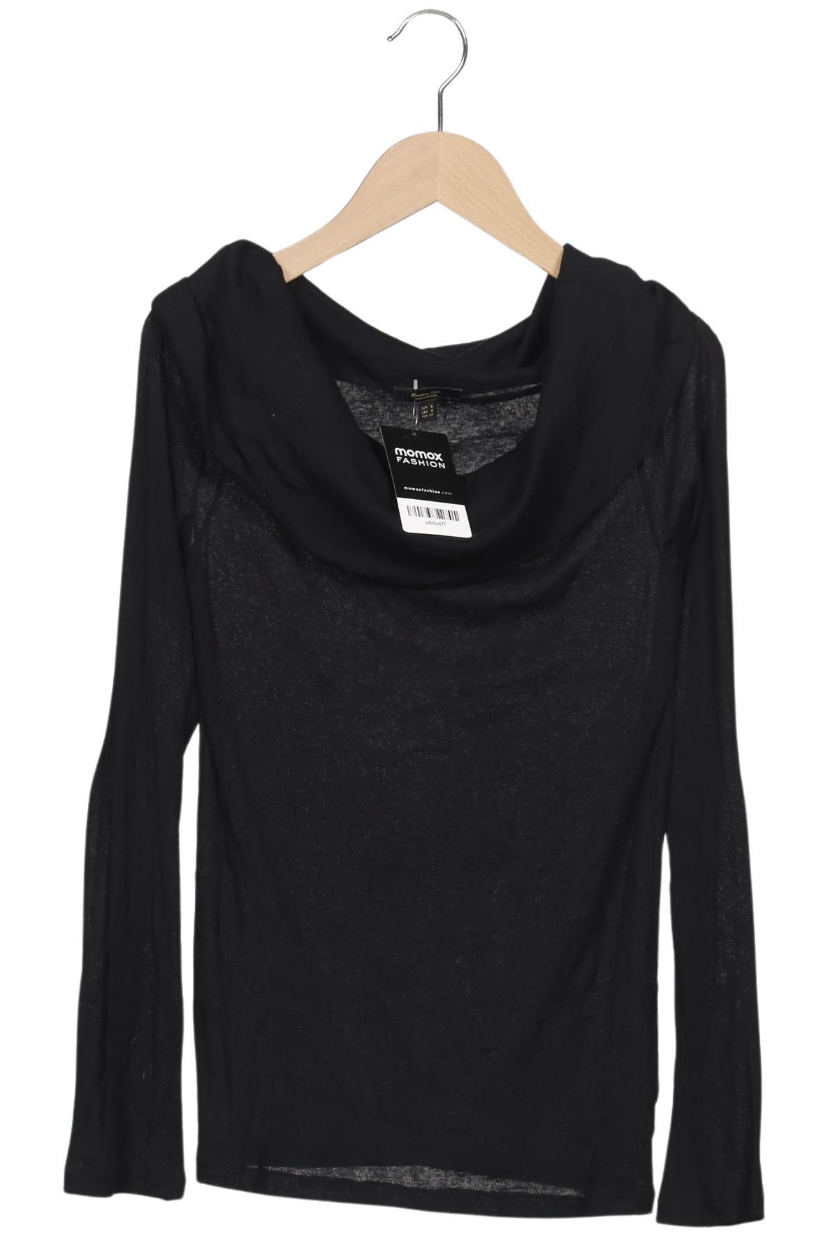 

Massimo Dutti Damen Langarmshirt, schwarz, Gr. 36