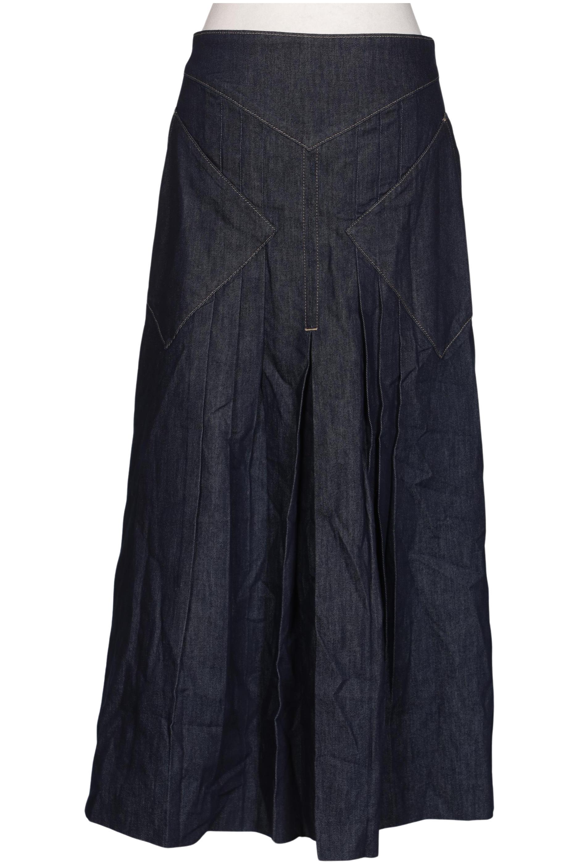 

Massimo Dutti Damen Rock, marineblau, Gr. 42