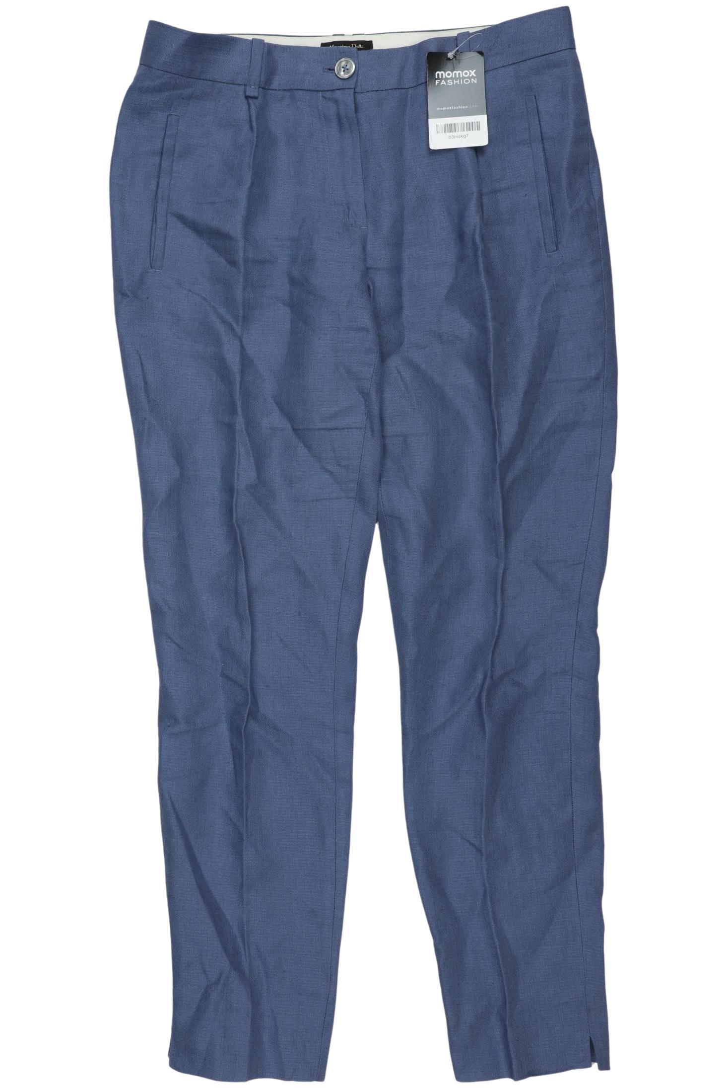 

Massimo Dutti Damen Stoffhose, blau, Gr. 36