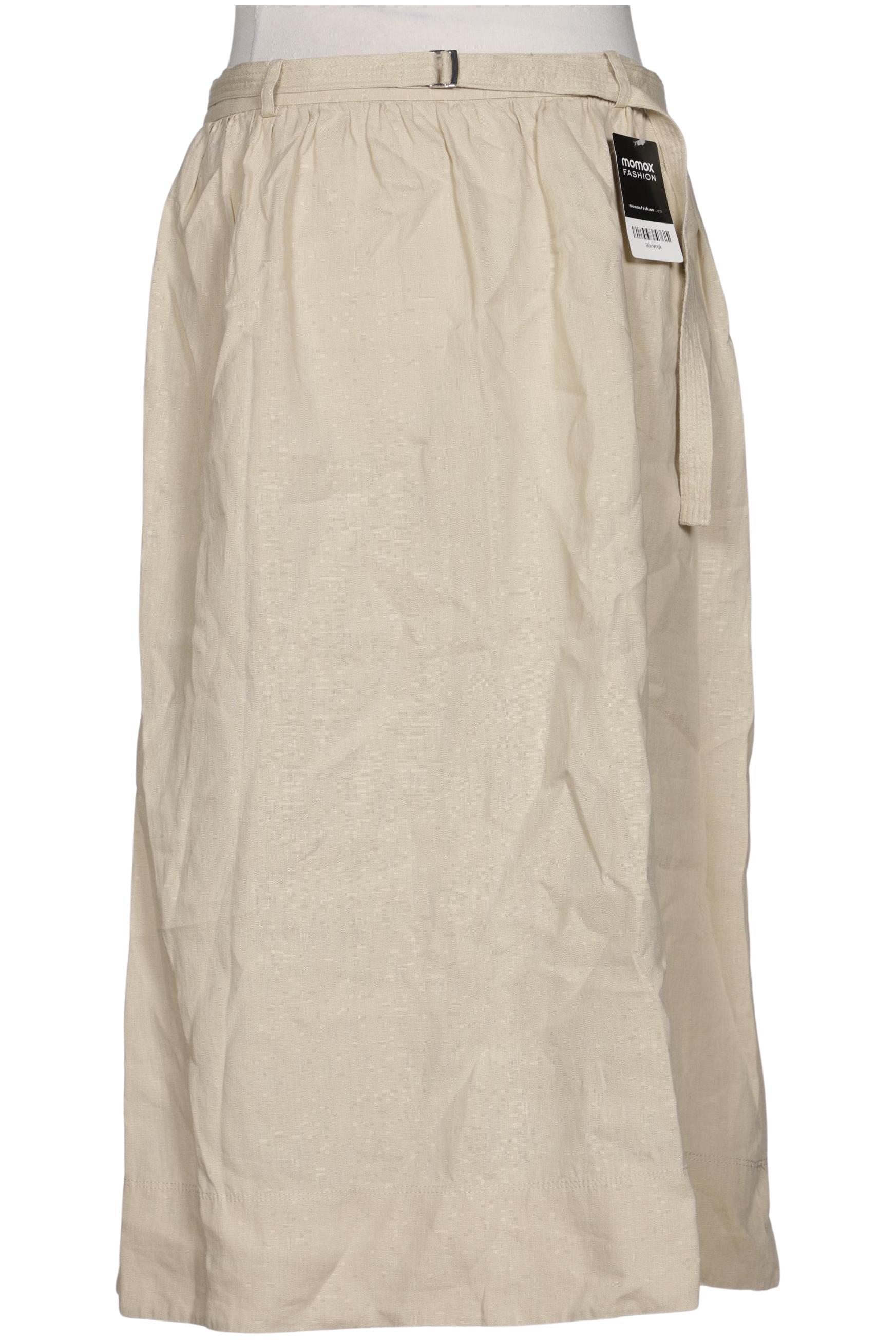 

Massimo Dutti Damen Rock, beige, Gr. 42