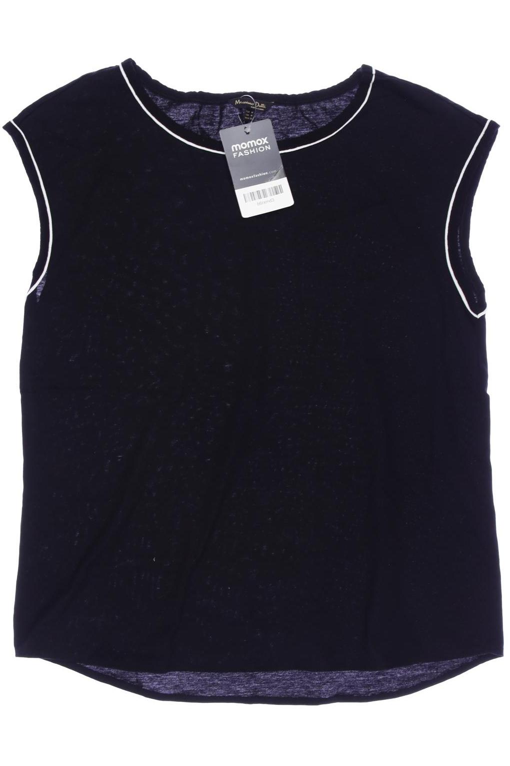 

Massimo Dutti Damen Top, schwarz, Gr. 38