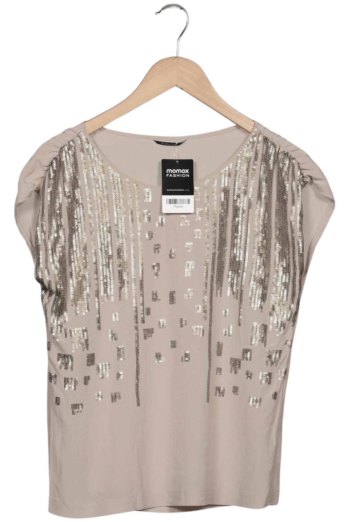 

Massimo Dutti Damen Bluse, beige, Gr. 38