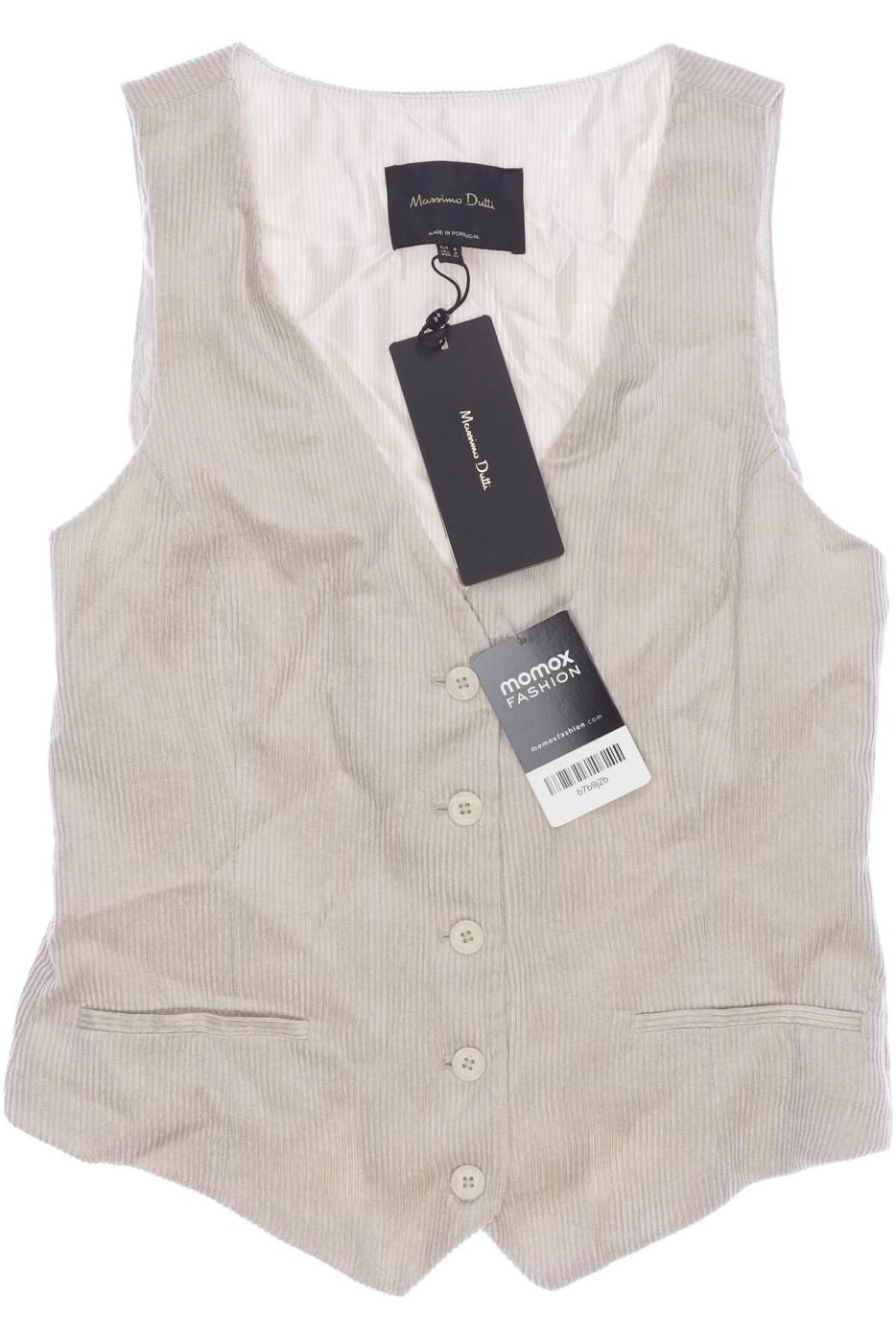 

Massimo Dutti Damen Weste, cremeweiß, Gr. 36