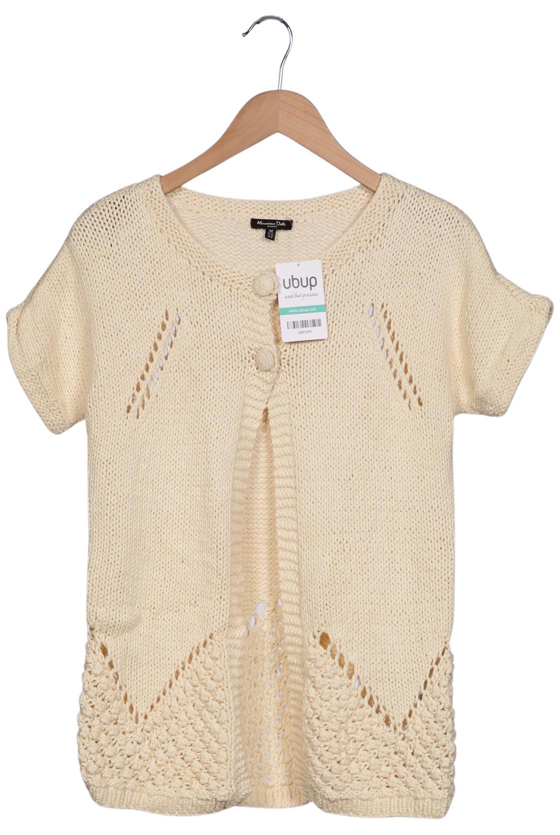 

Massimo Dutti Damen Strickjacke, cremeweiß, Gr. 38