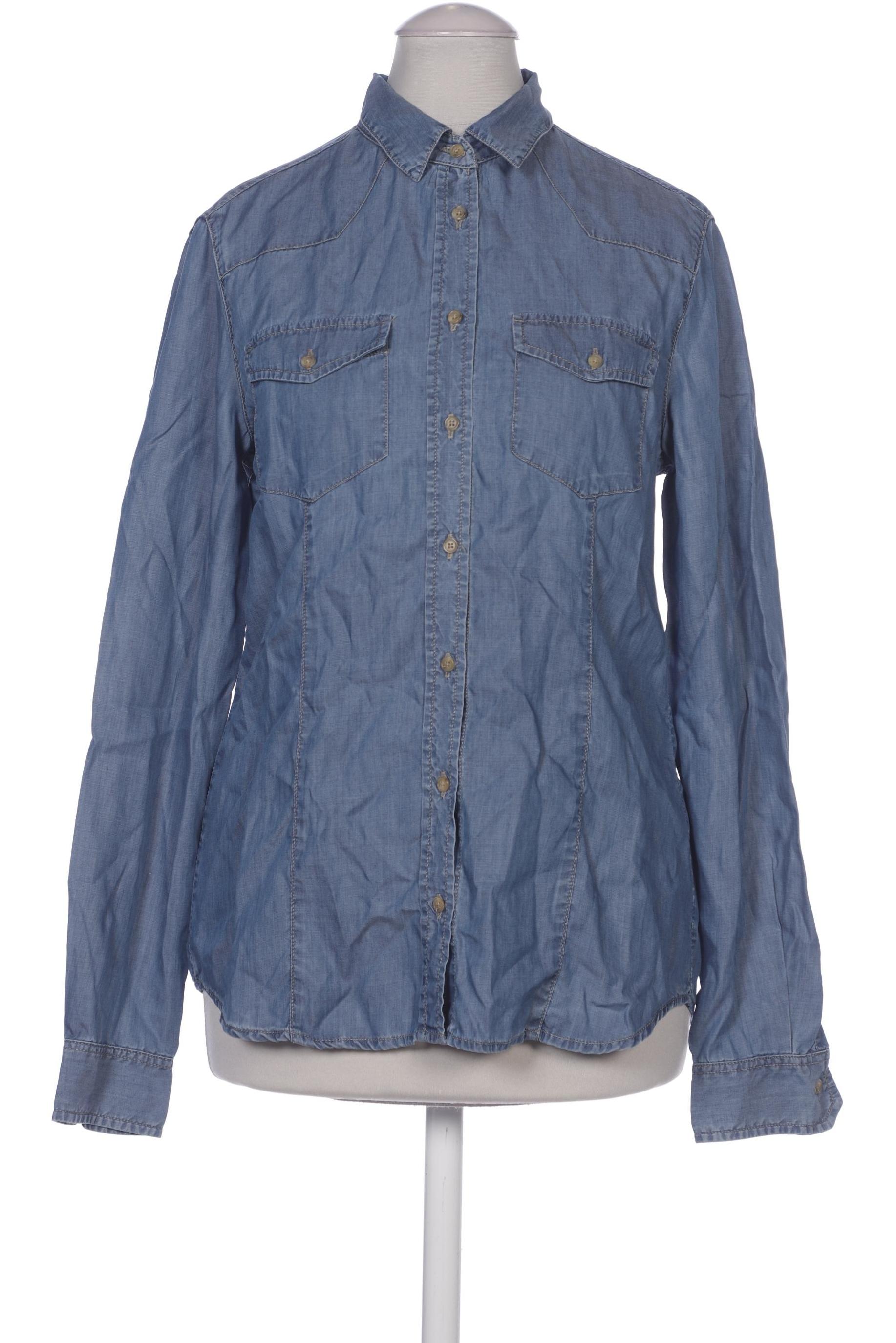 

Massimo Dutti Damen Bluse, blau, Gr. 36
