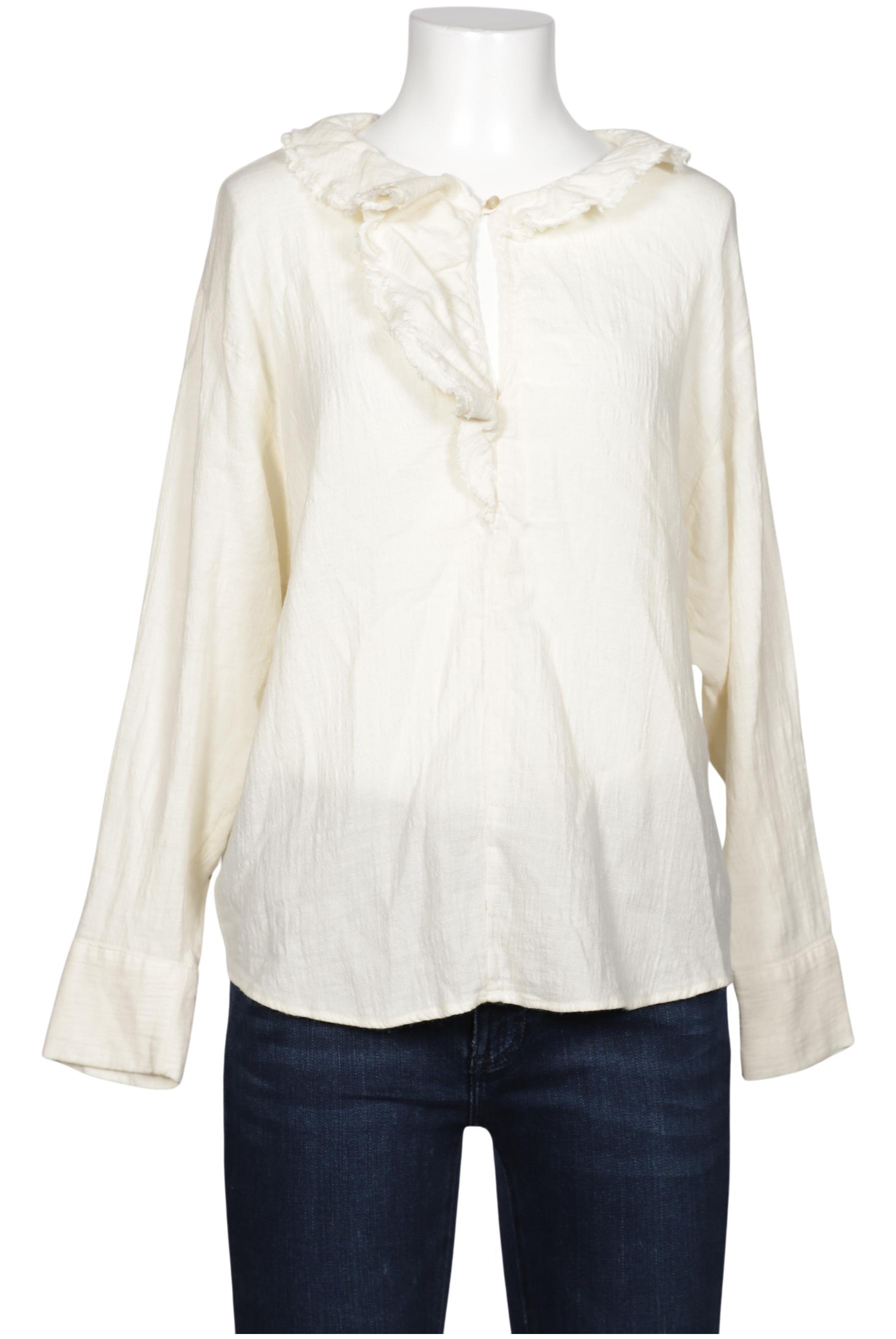 

Massimo Dutti Damen Bluse, cremeweiß, Gr. 38