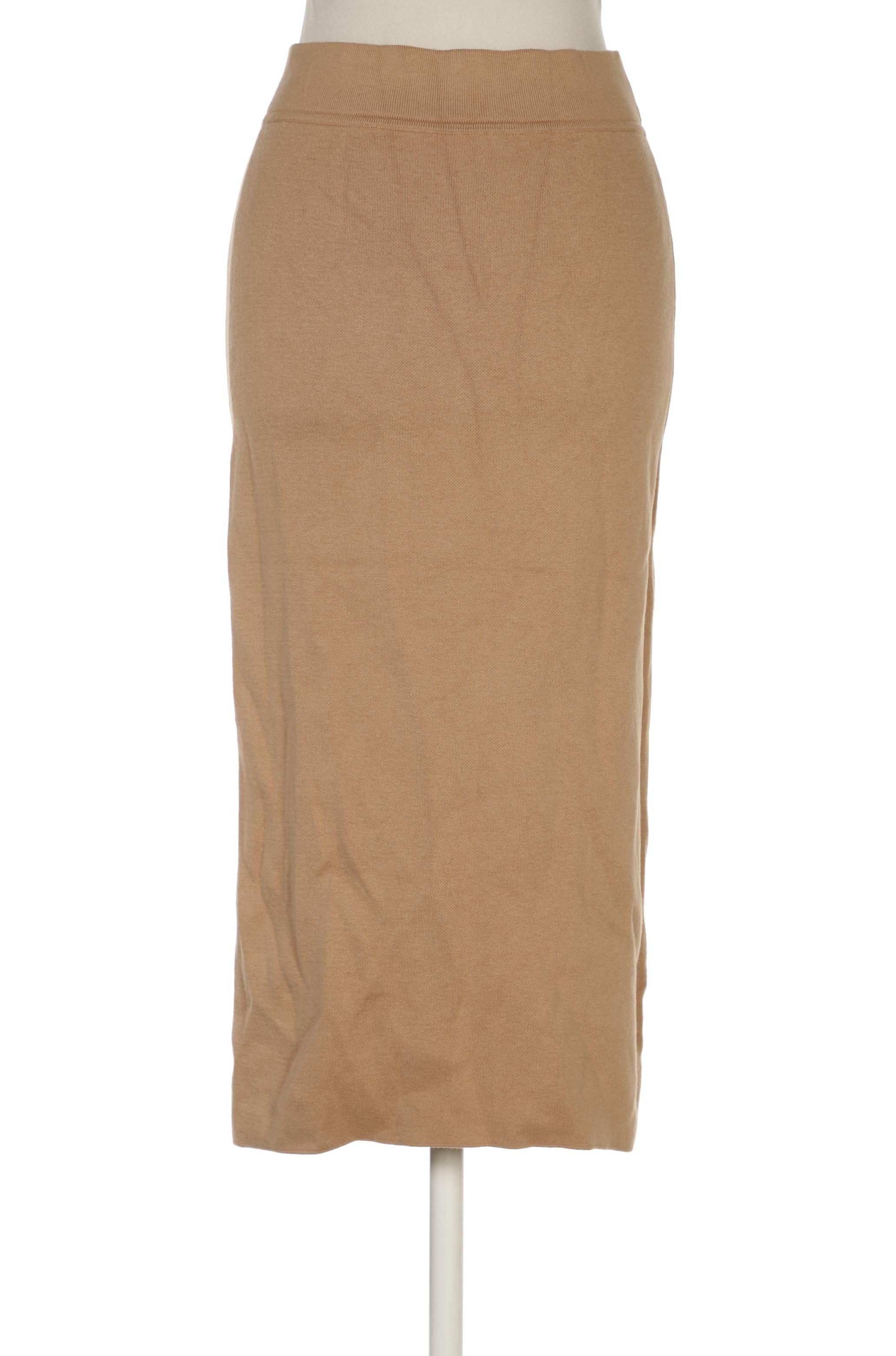 

Massimo Dutti Damen Rock, beige, Gr. 34