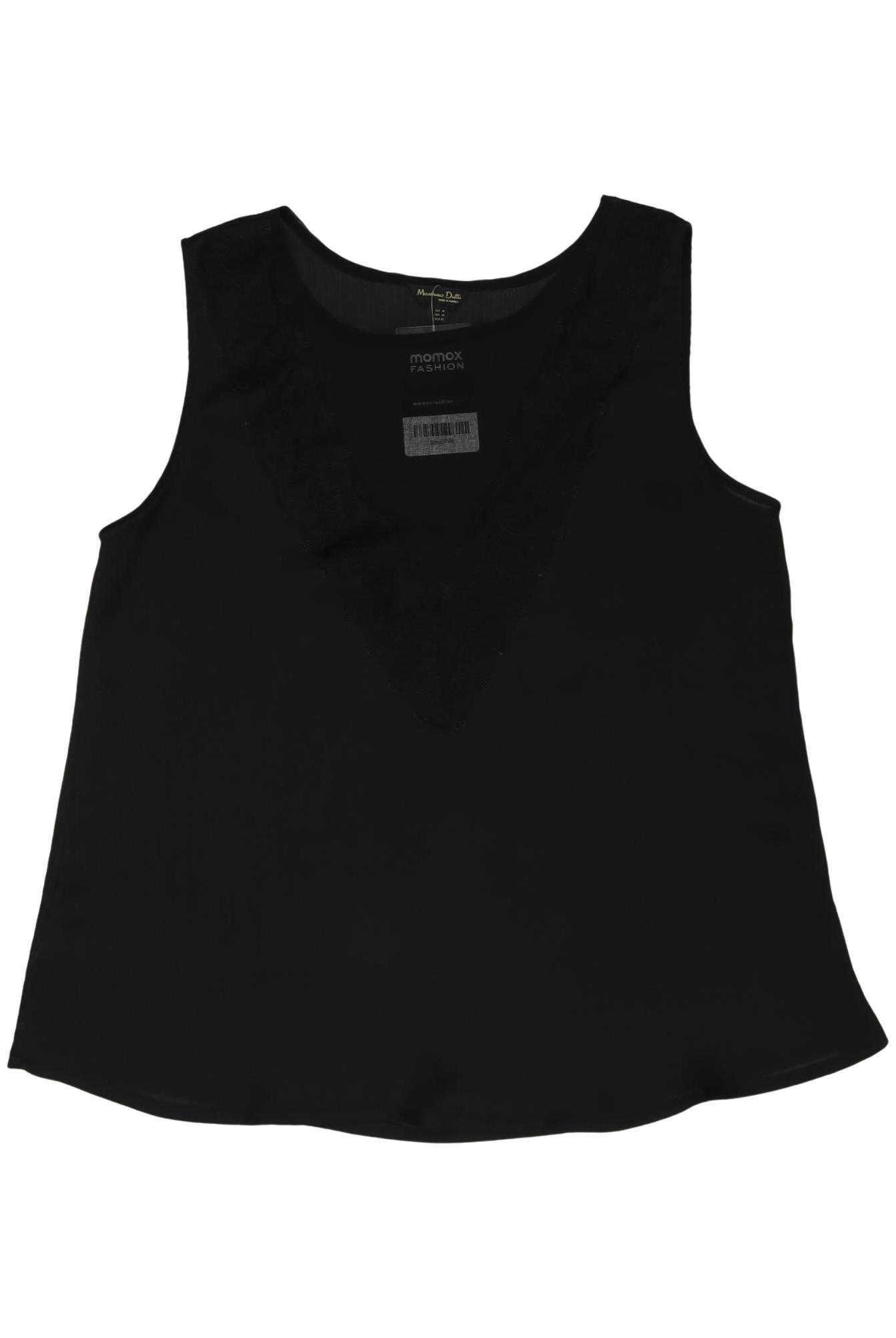 

Massimo Dutti Damen Top, schwarz, Gr. 38