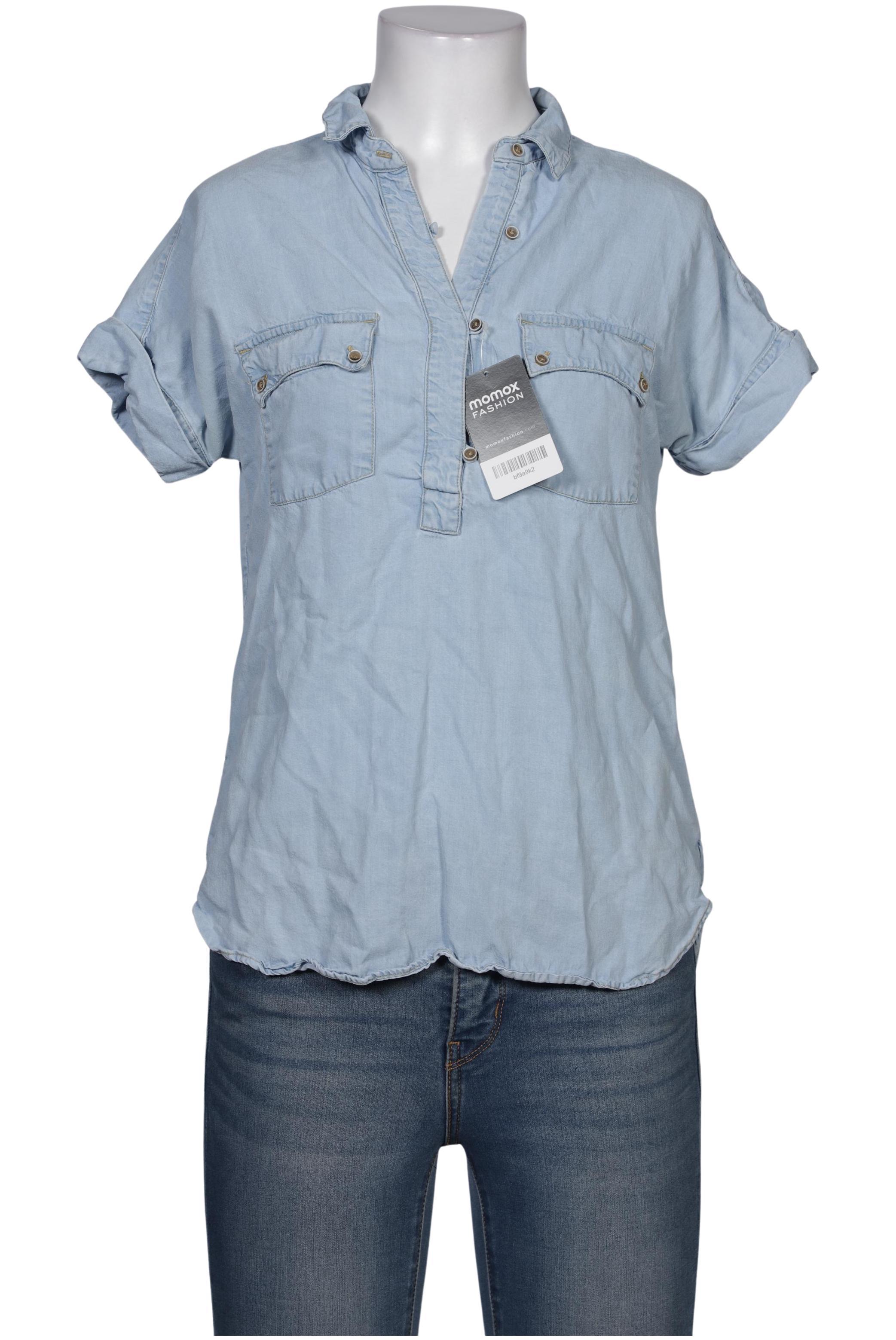 

Massimo Dutti Damen Bluse, hellblau, Gr. 4