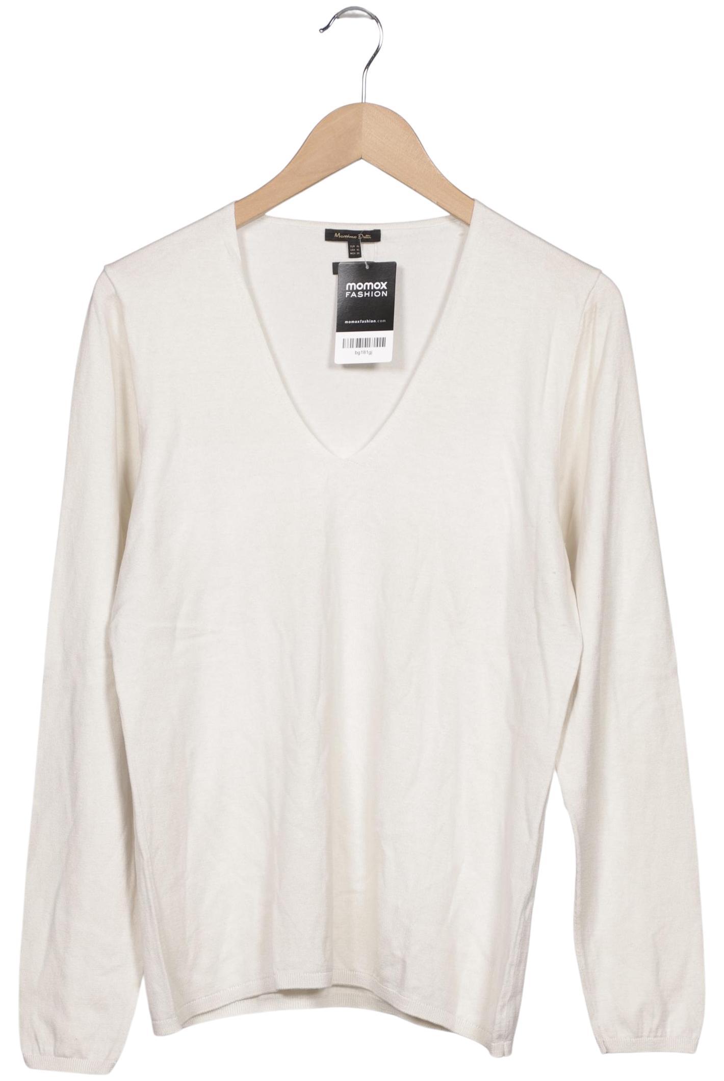 

Massimo Dutti Damen Pullover, cremeweiß, Gr. 44